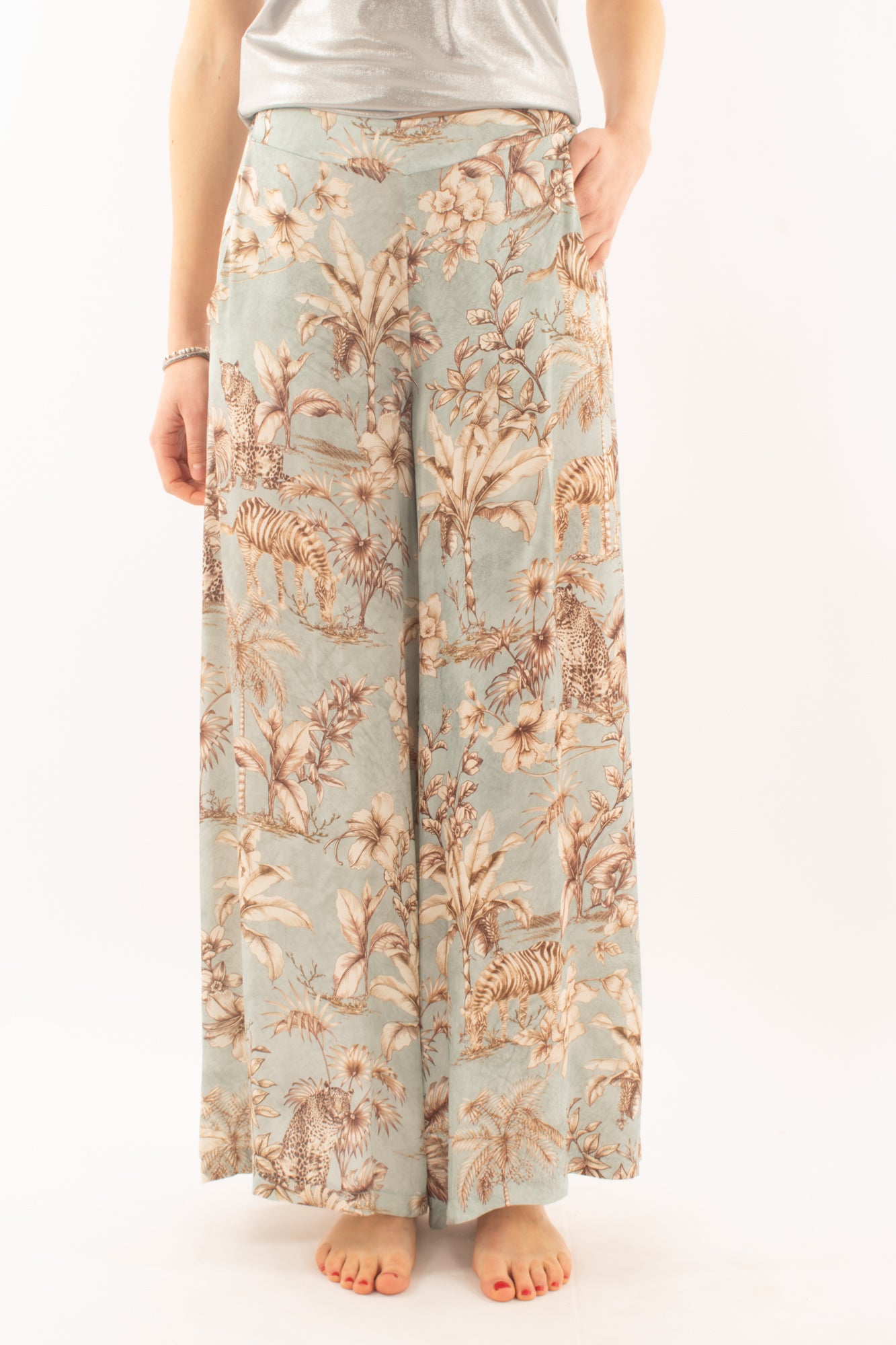 Pantalone stampato da Donna Susy mix - Verde