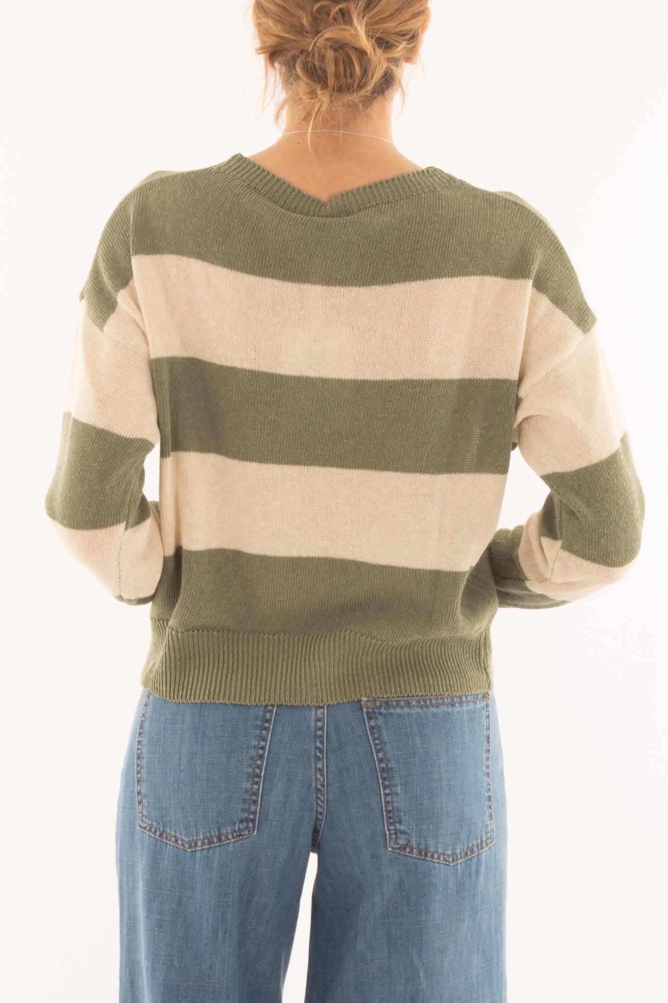 Maglia rigata da Donna Susy mix - Verde