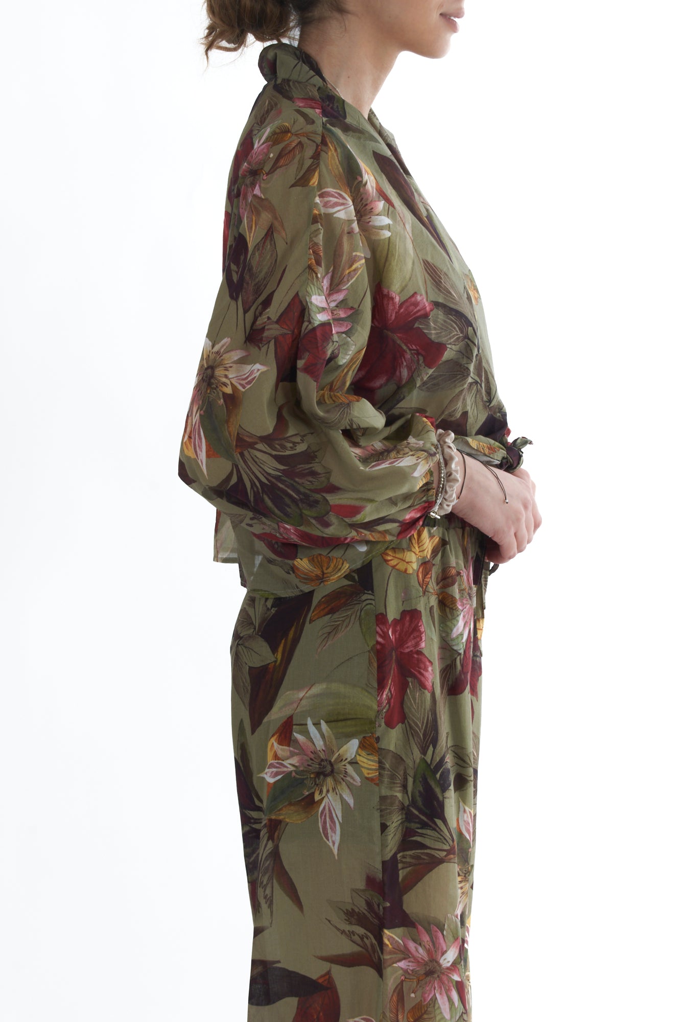 Blusa floreale da Donna Susy mix - Verde