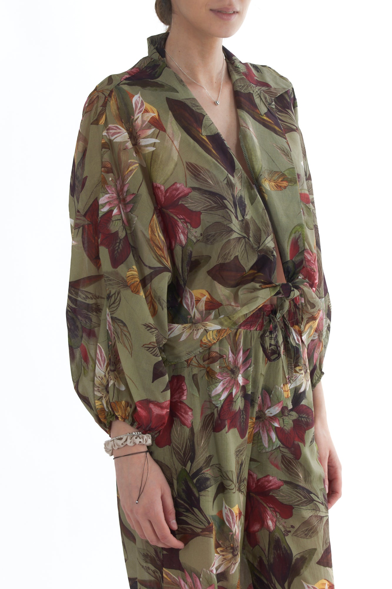 Blusa floreale da Donna Susy mix - Verde