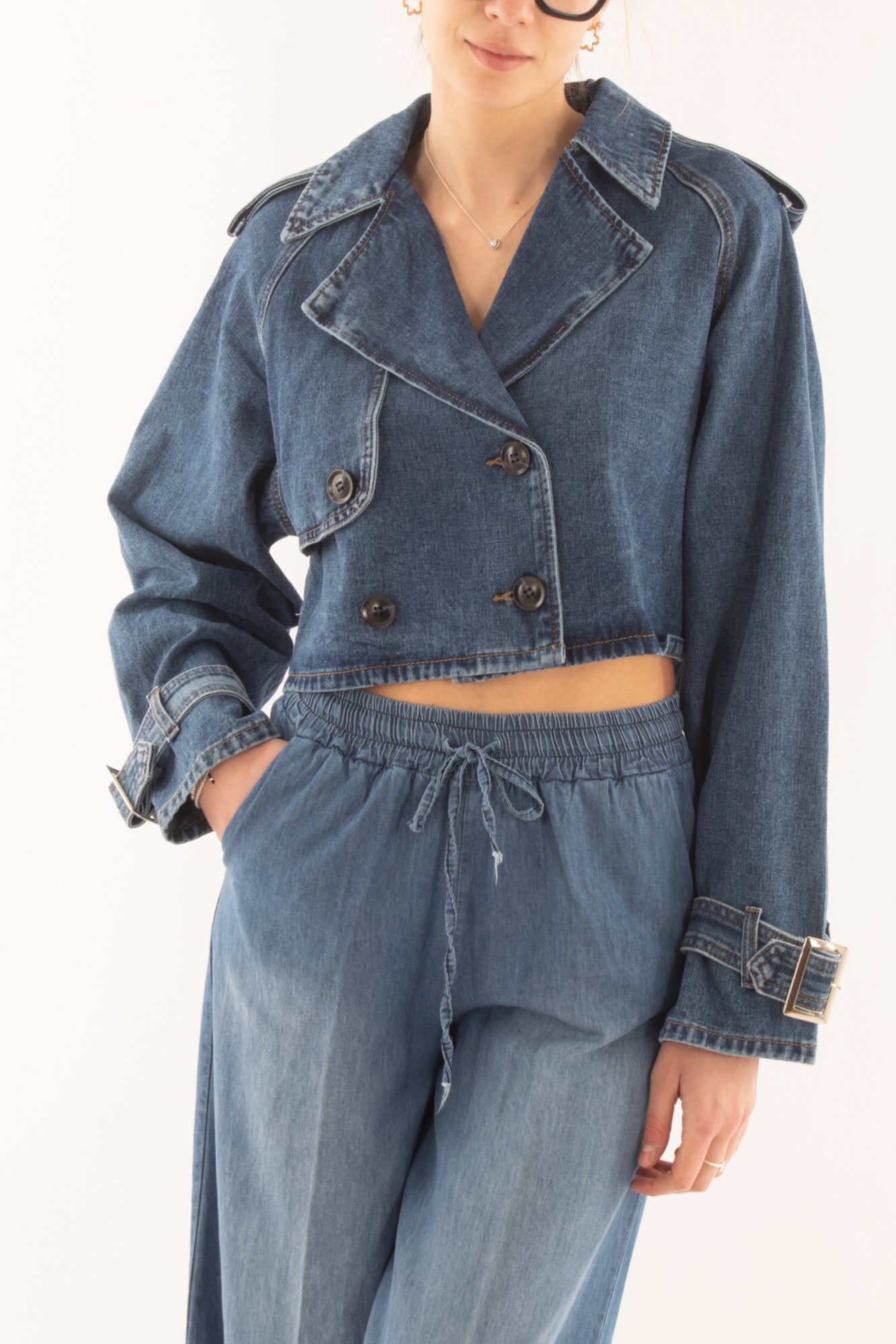 chiodo di jeans da Donna Susy mix - Denim