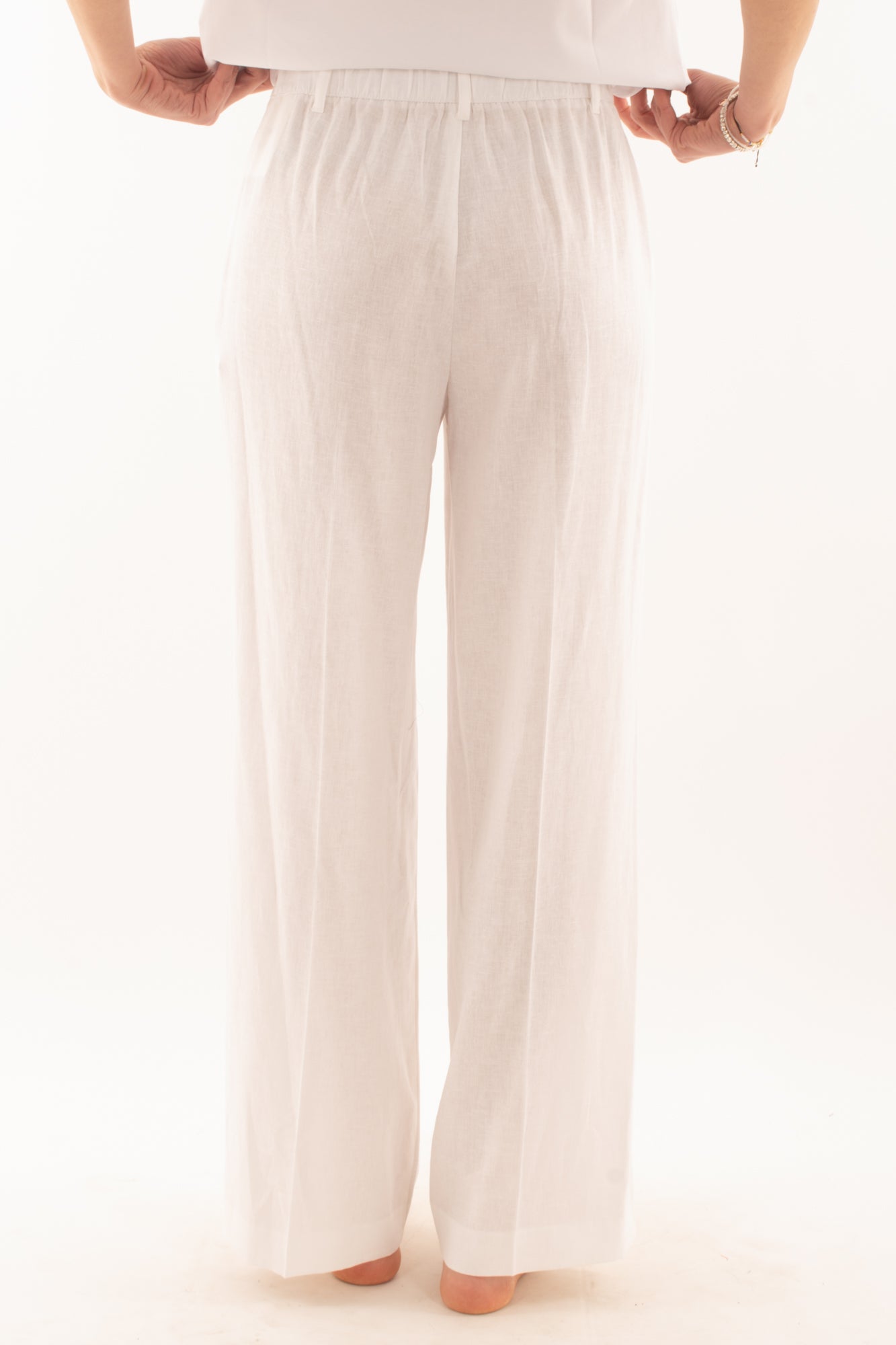 Pantalone a palazzo da Donna Susy mix - Bianco