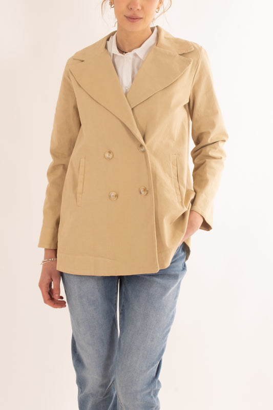 Trench doppio petto da Donna Susy mix - Beige