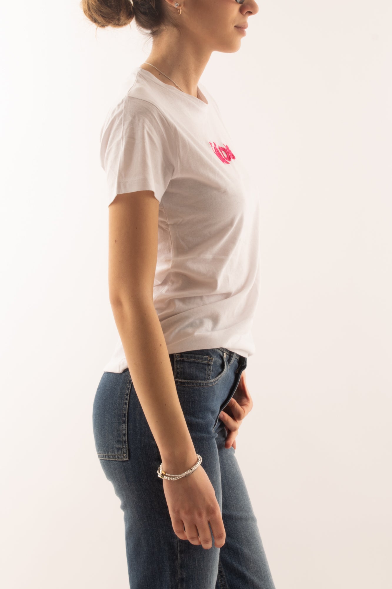 T-shirt wow da Donna Susy Mix - Fucsia
