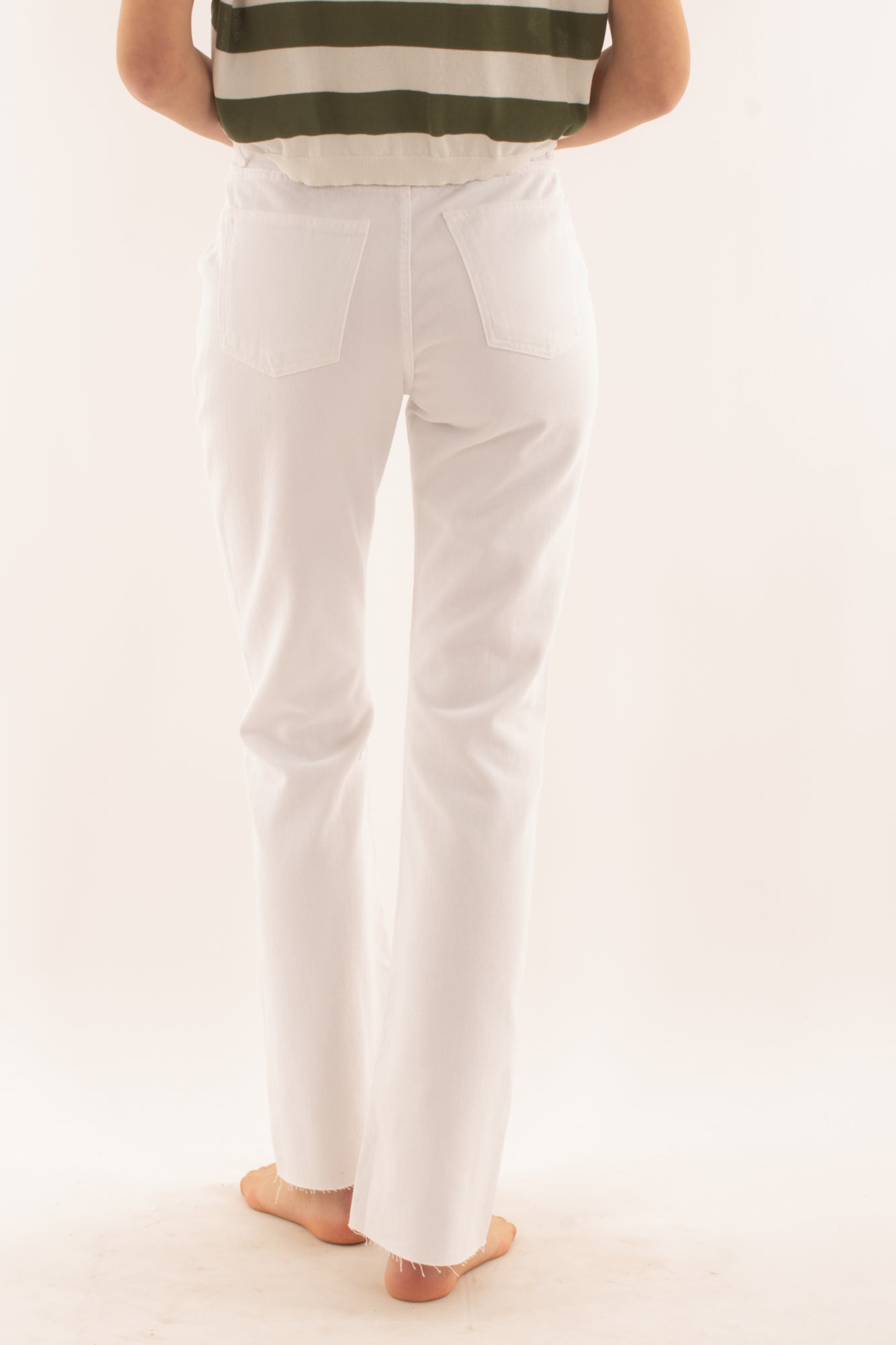 Jeans scampanato da Donna Susy mix - Bianco