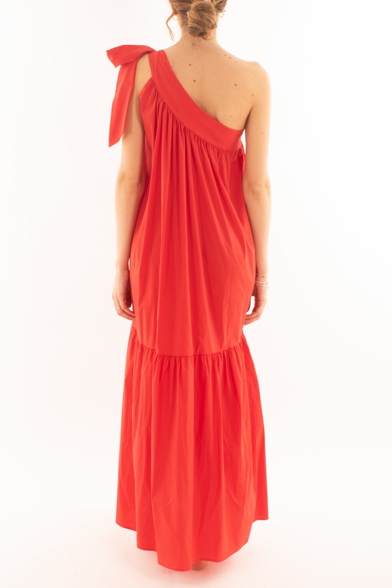 Abito lungo monospalla da Donna Susy mix - Rosso