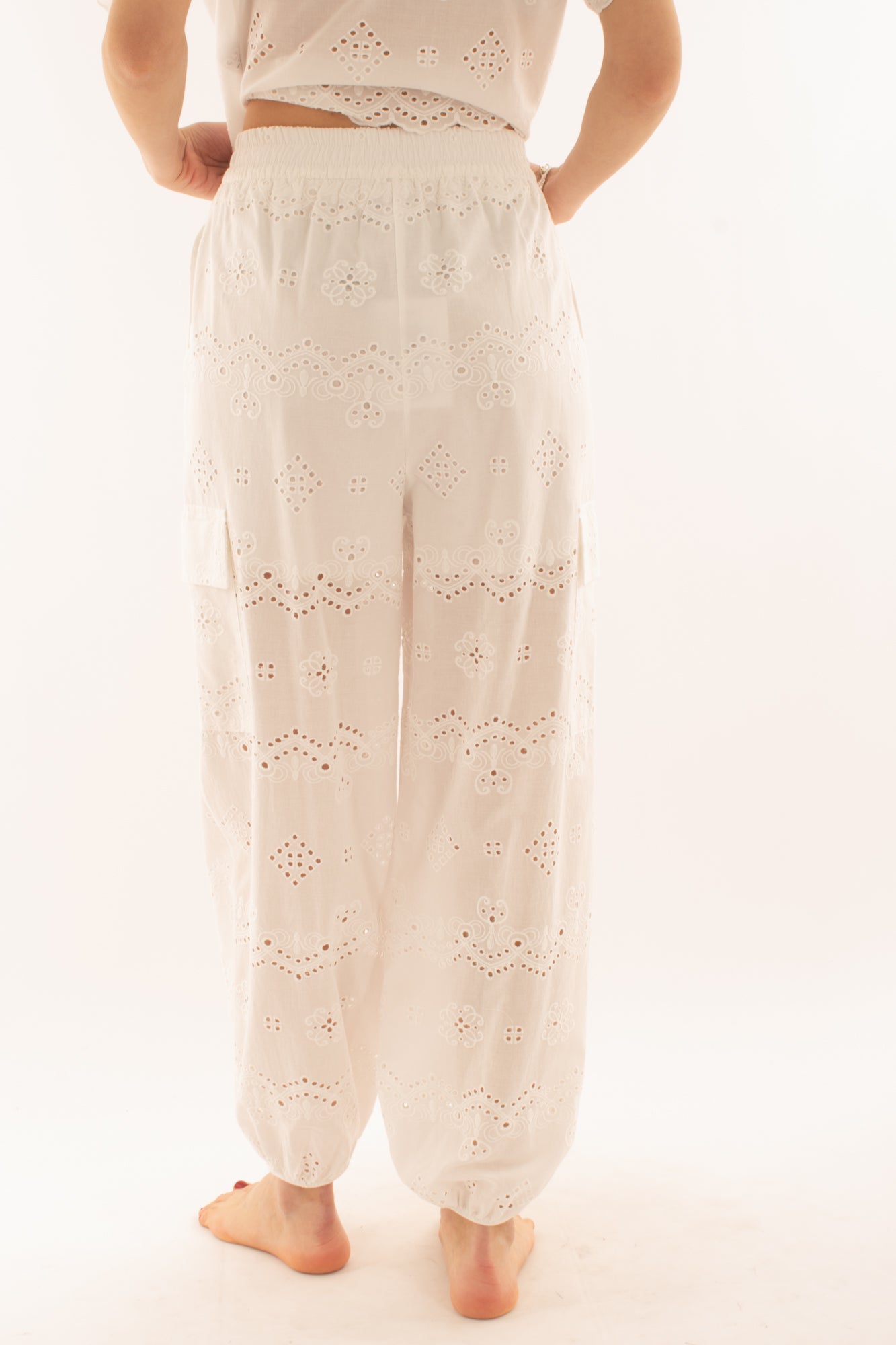 Kombat in pizzo san gallo da Donna Susy mix - Bianco