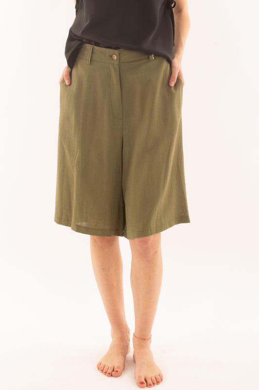 Bermuda al ginocchio da Donna Susy mix - Verde