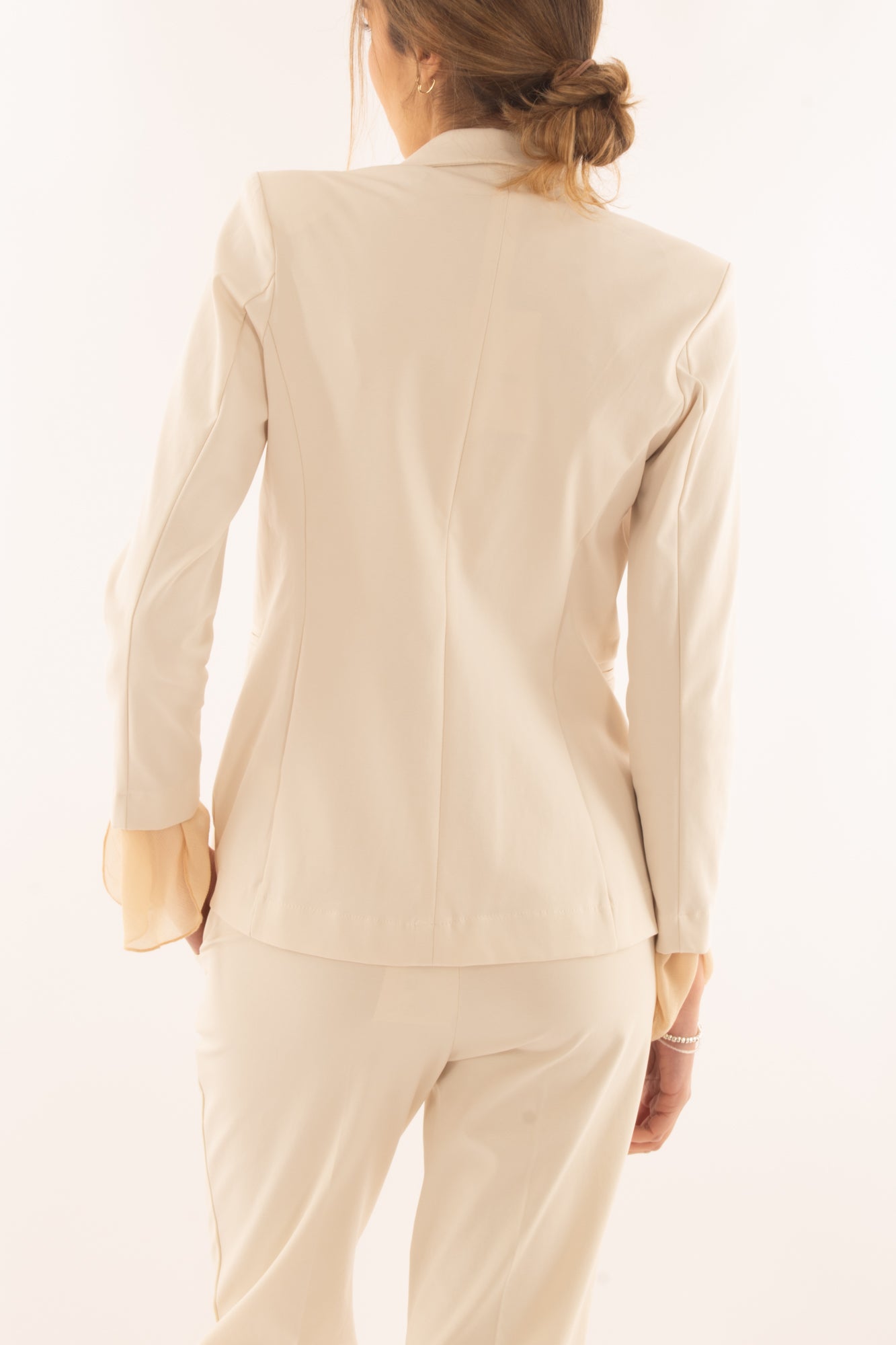 Giacca monopetto da Donna Susy mix - Crema