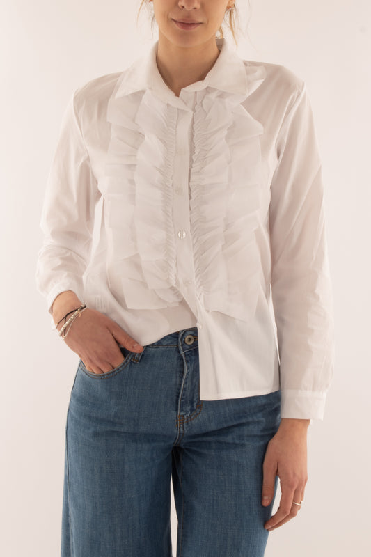 Camicia con rouge da Donna Susy mix - Bianco
