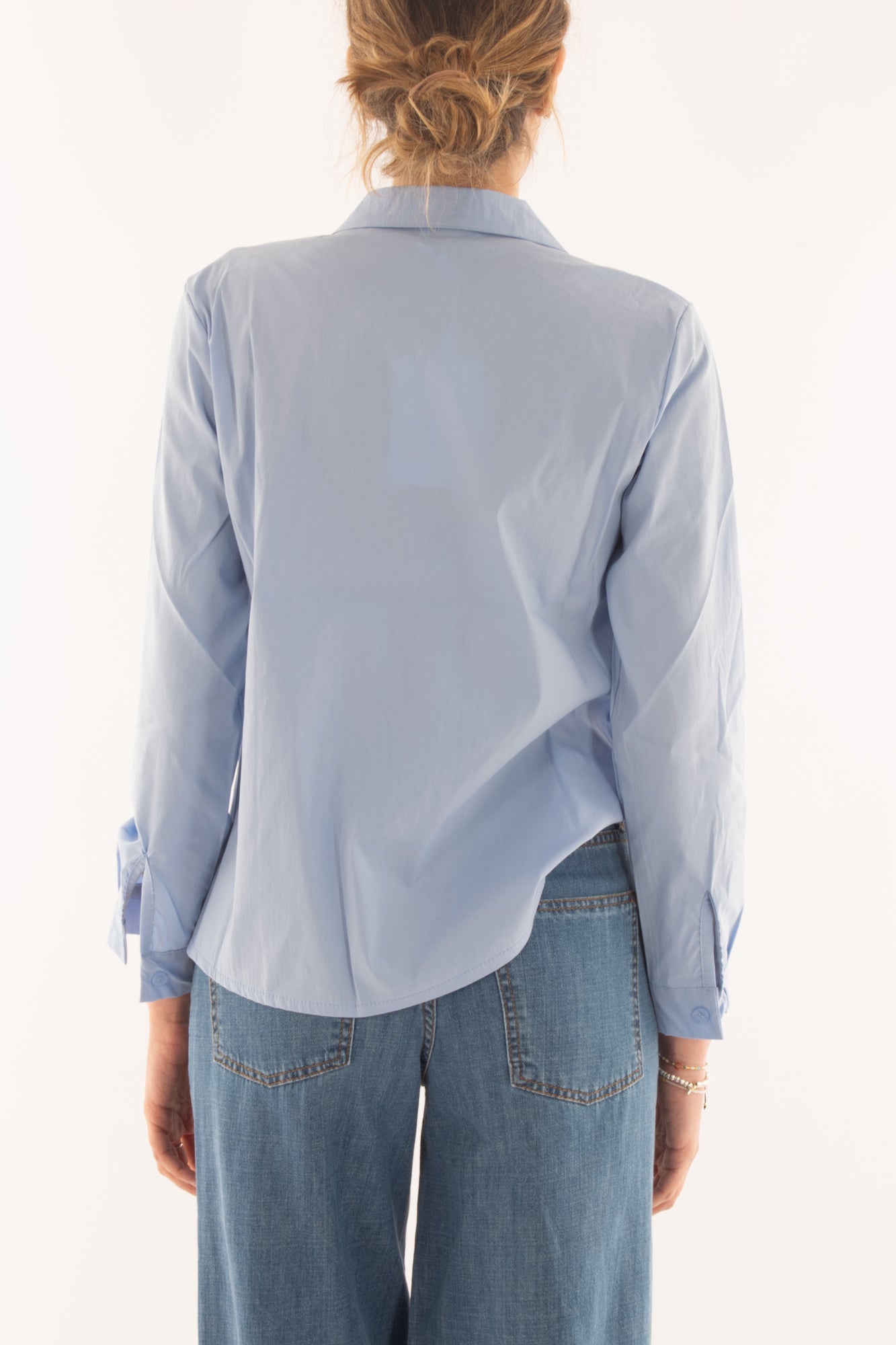 Camicia con rouge da Donna Susy mix - Celeste