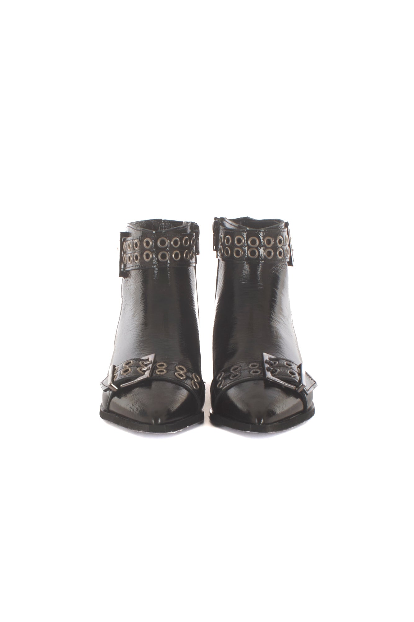 Stivaletto fibbie naplak Divine Follie - Nero