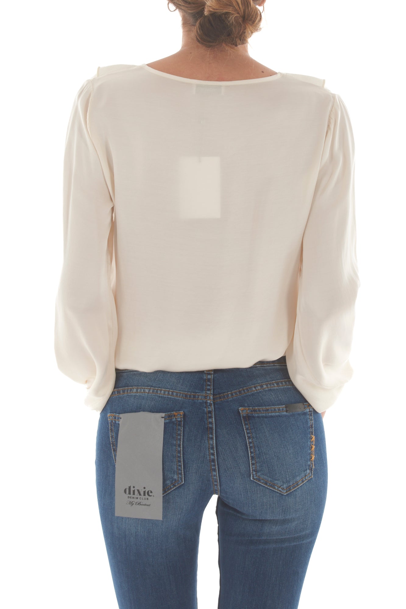 Blusa a v con rouge Dixie - Burro