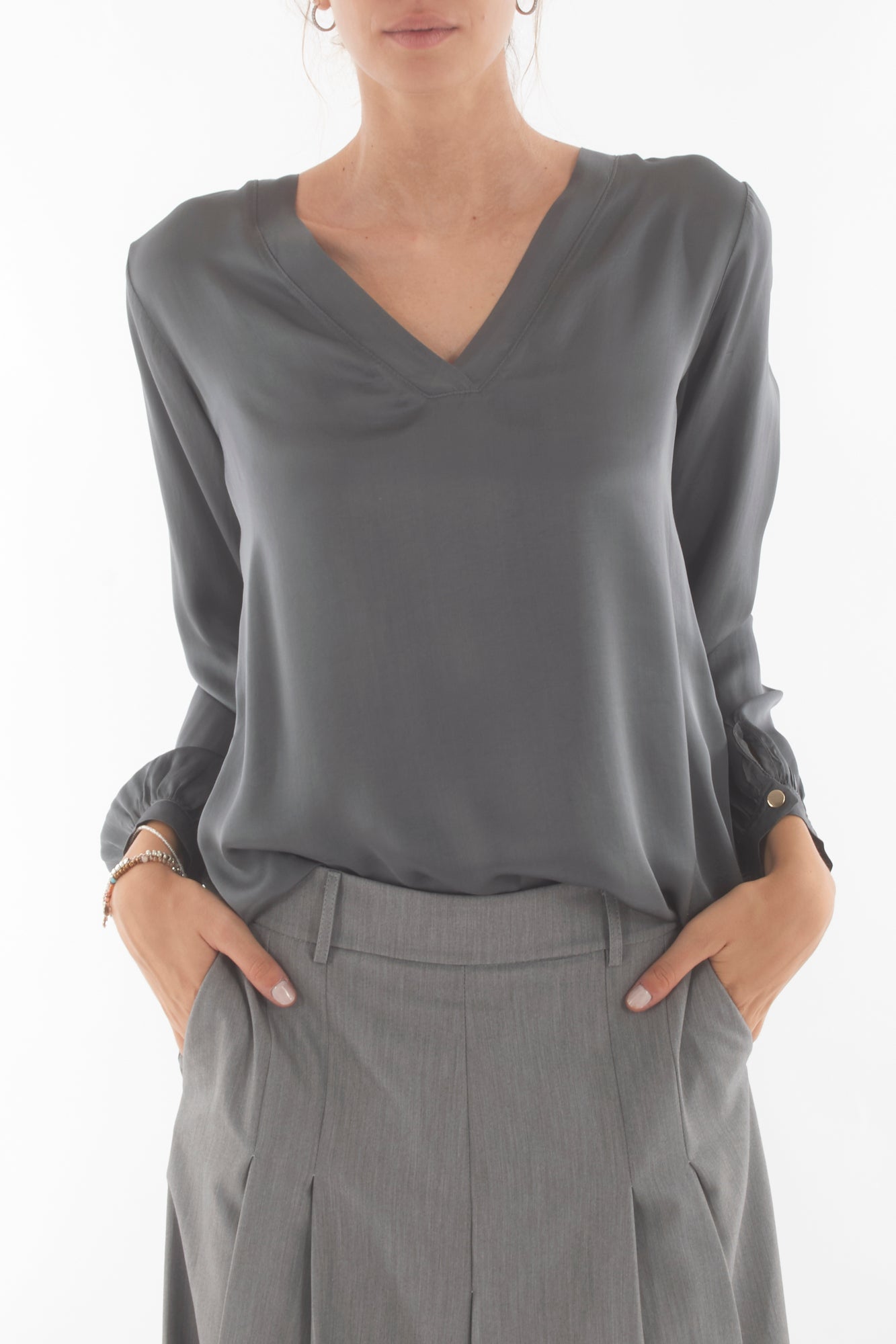 Blusa a v Dixie - Fumo