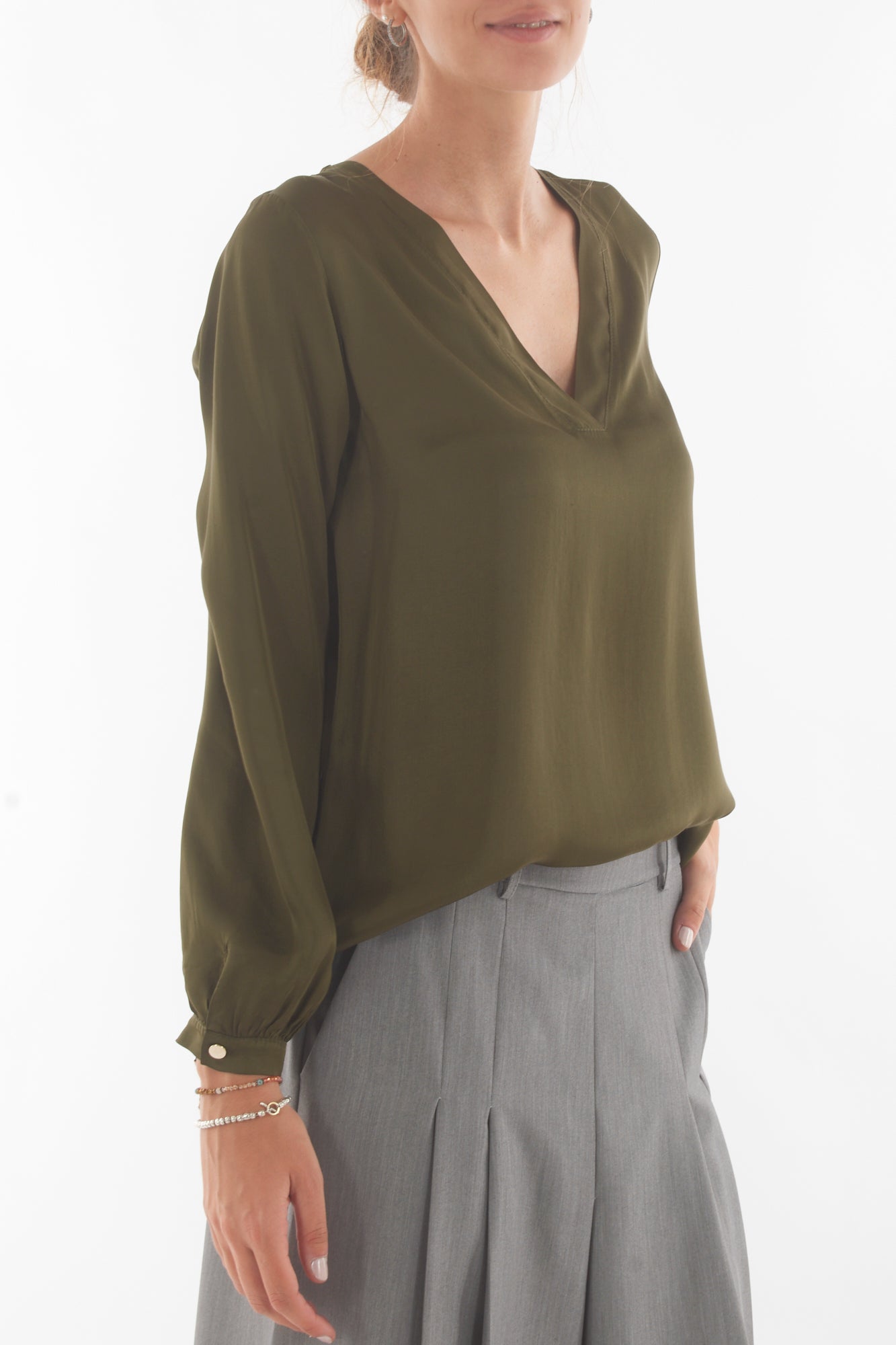 Blusa a v Dixie - Militare