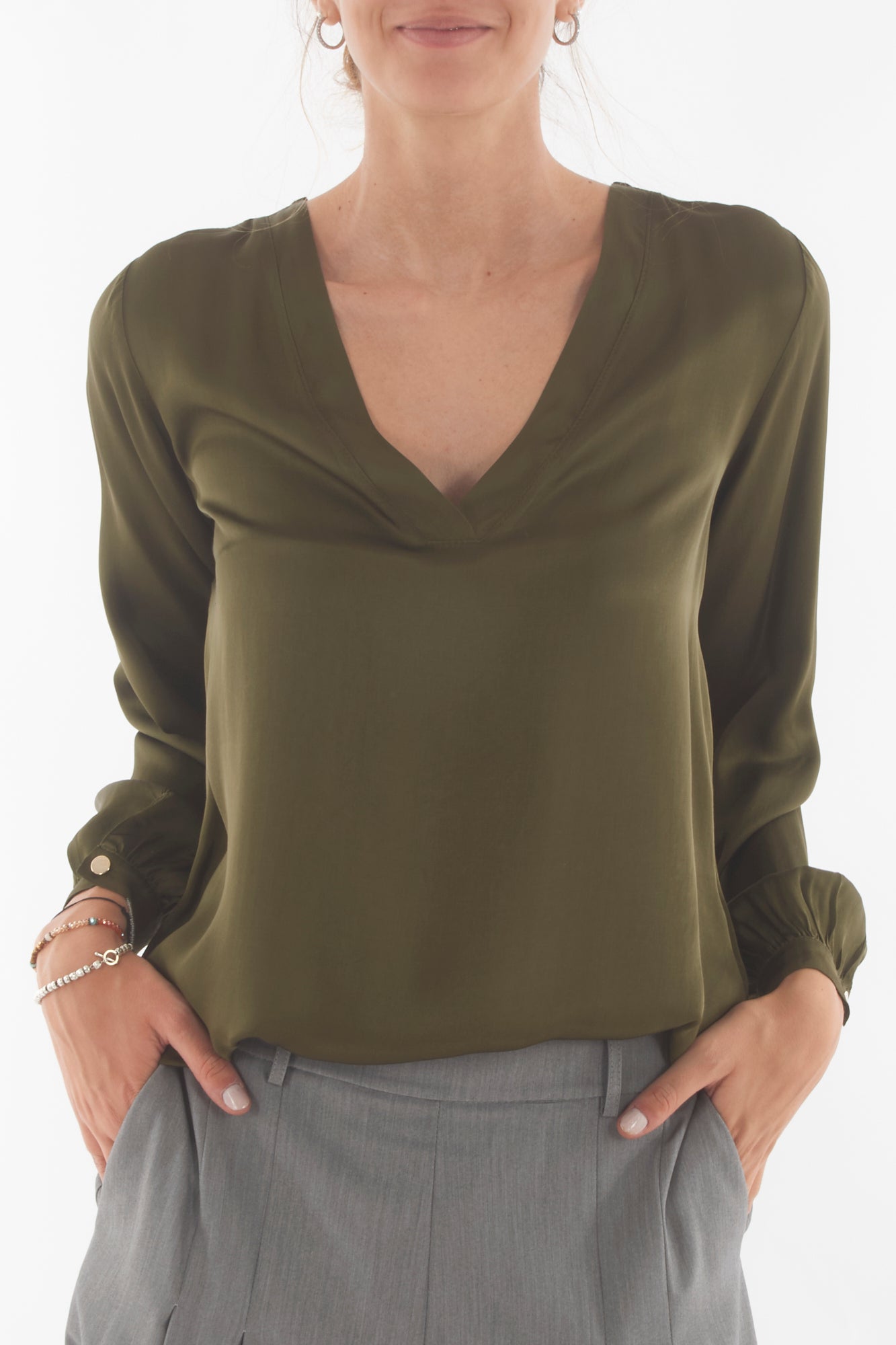 Blusa a v Dixie - Militare