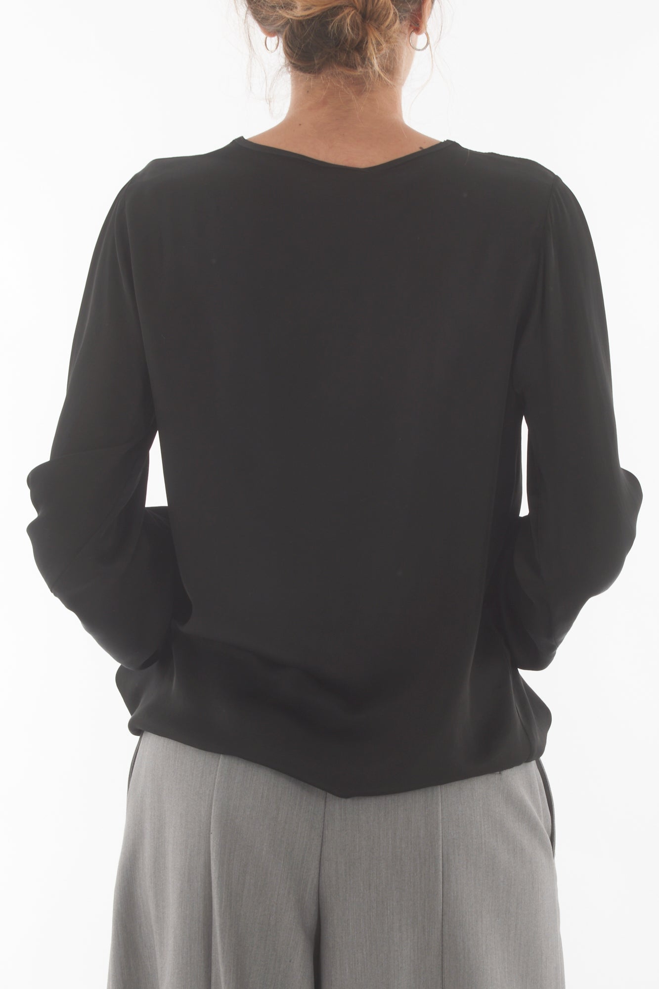 Blusa a v Dixie - Nero