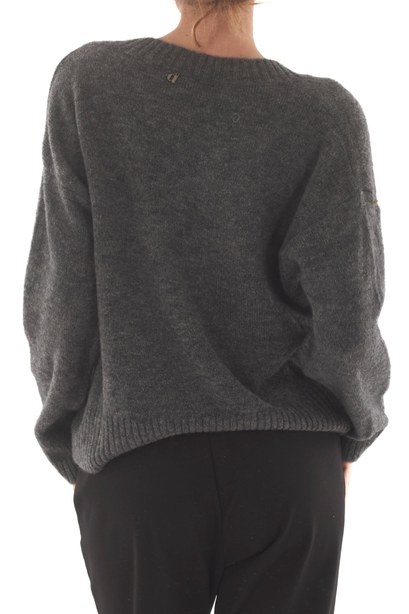 Maglione scollo a V Dixie - Grigio