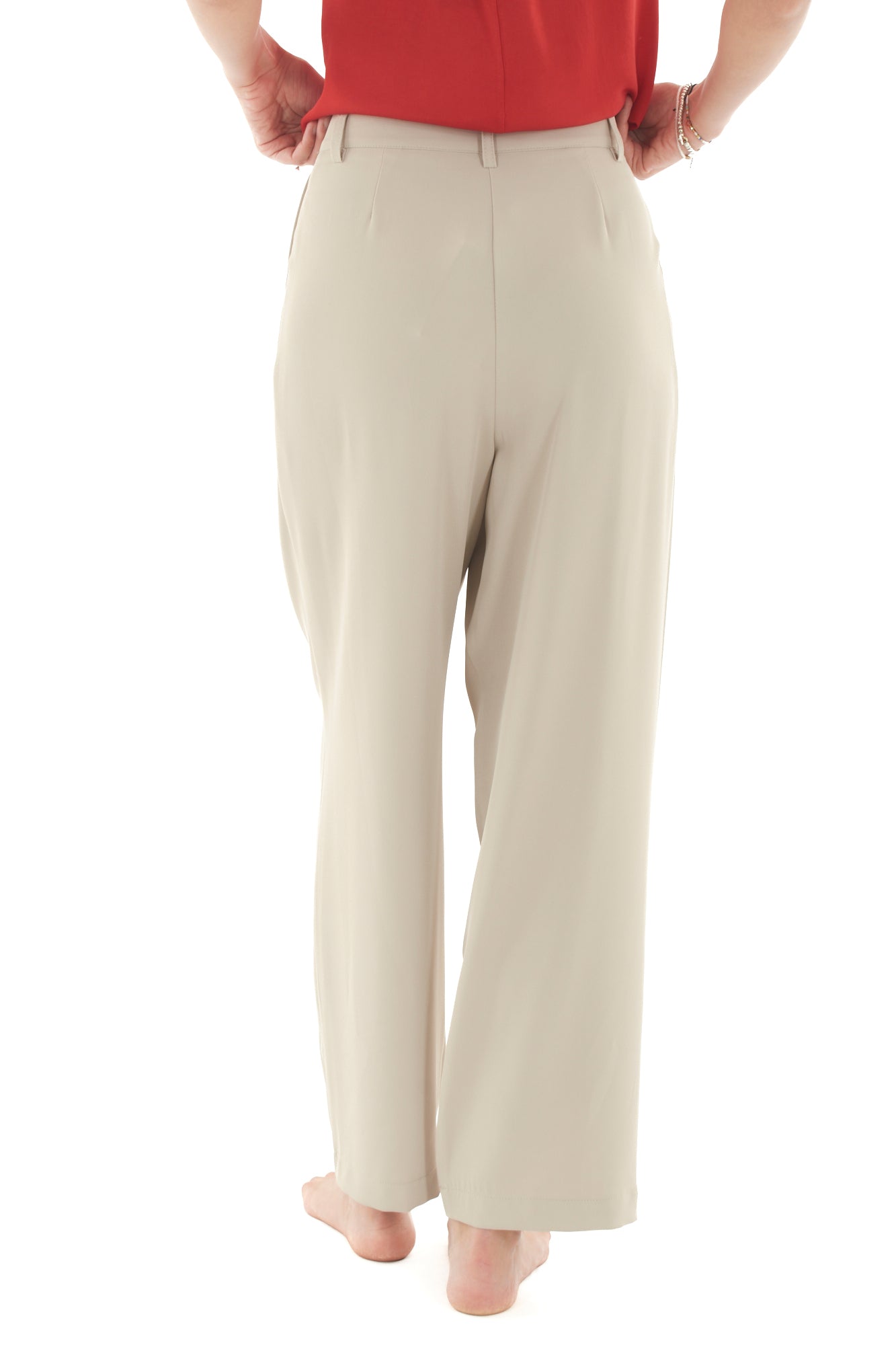 Pantalone fluido da Donna Dixie - Beige