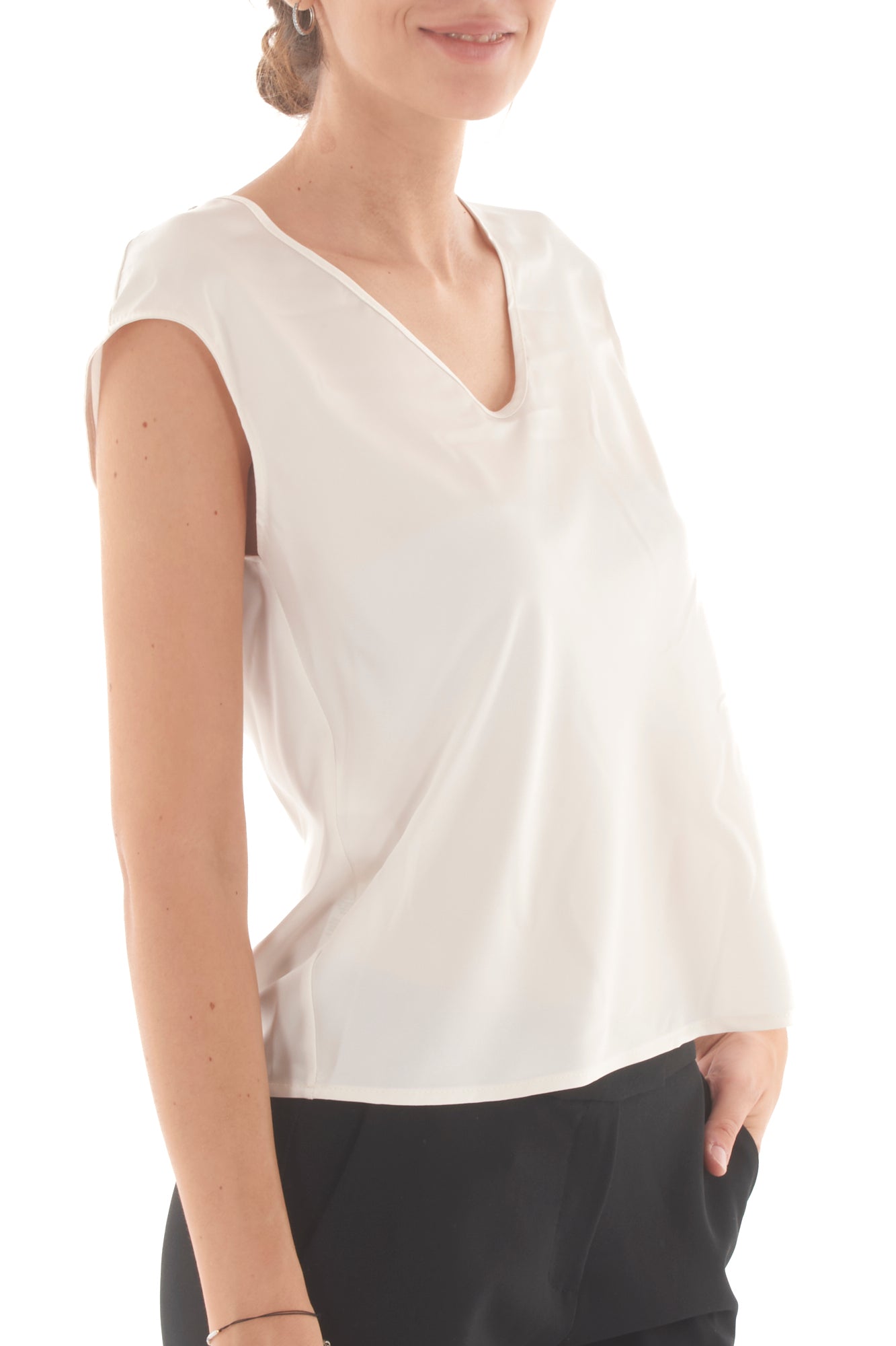 Blusa smanicata Imperial - Champagne