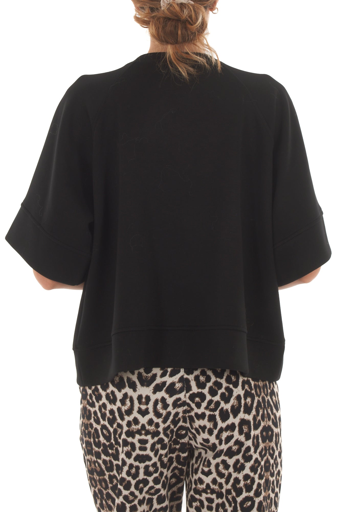 Felpa mezze maniche Metoo - Nero