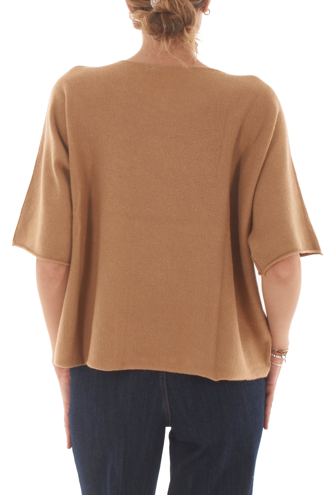 Maglione mezze maniche Metoo - Sabbia