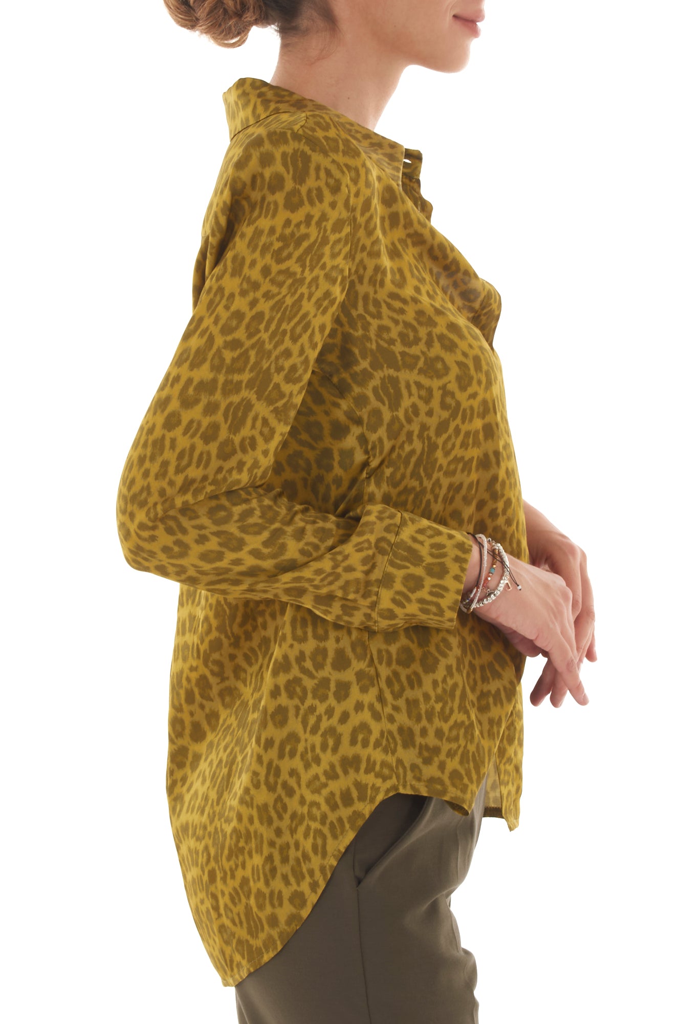 Camicia leopardata Metoo - Olio