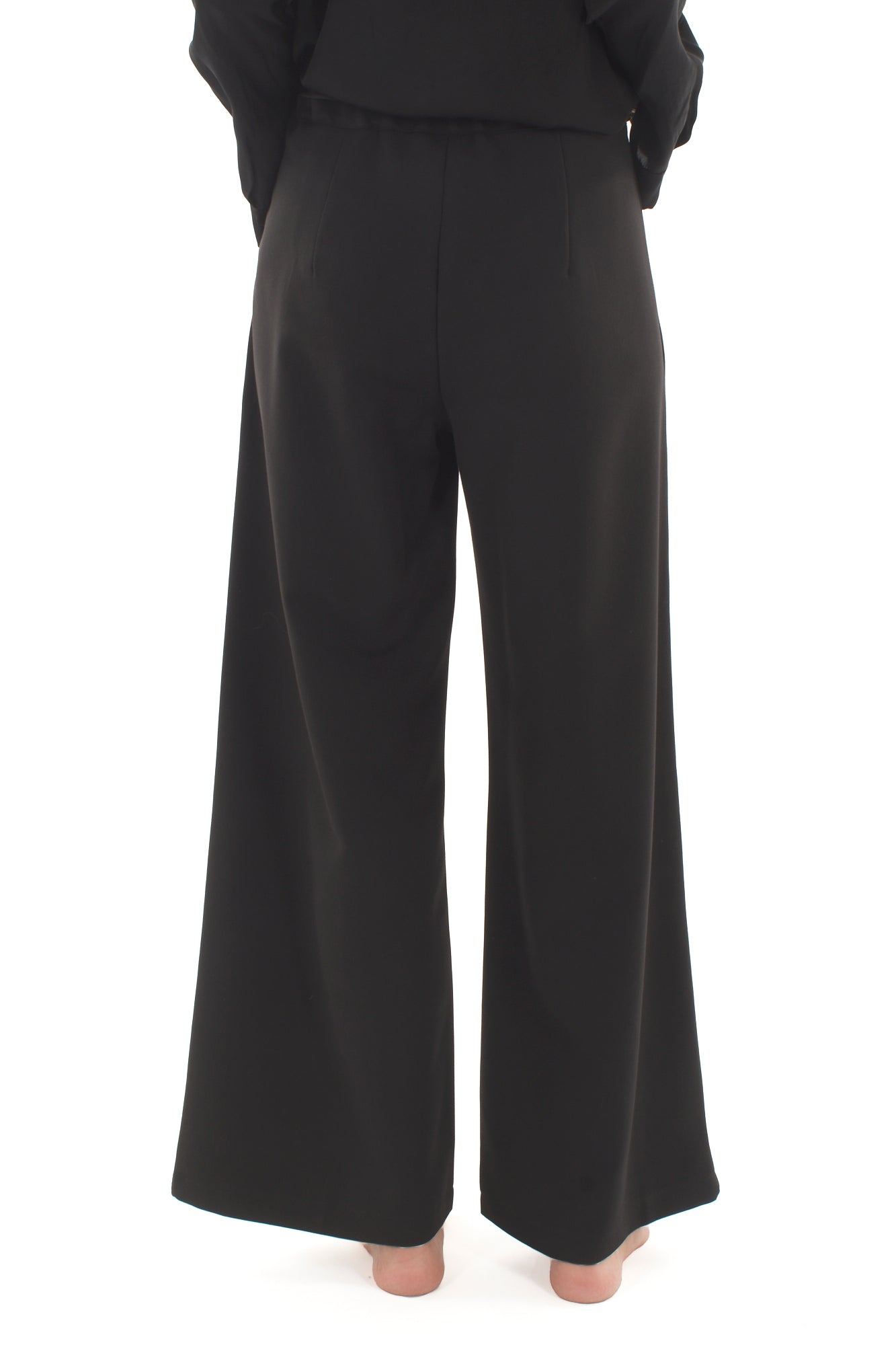 Pantalone palazzo con zip laterale Metoo - Nero