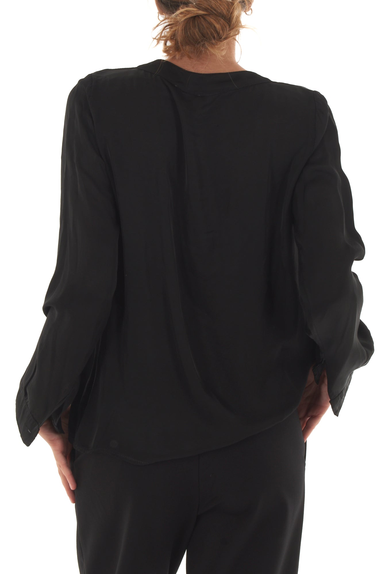 Blusa alla coreana Metoo - Nero
