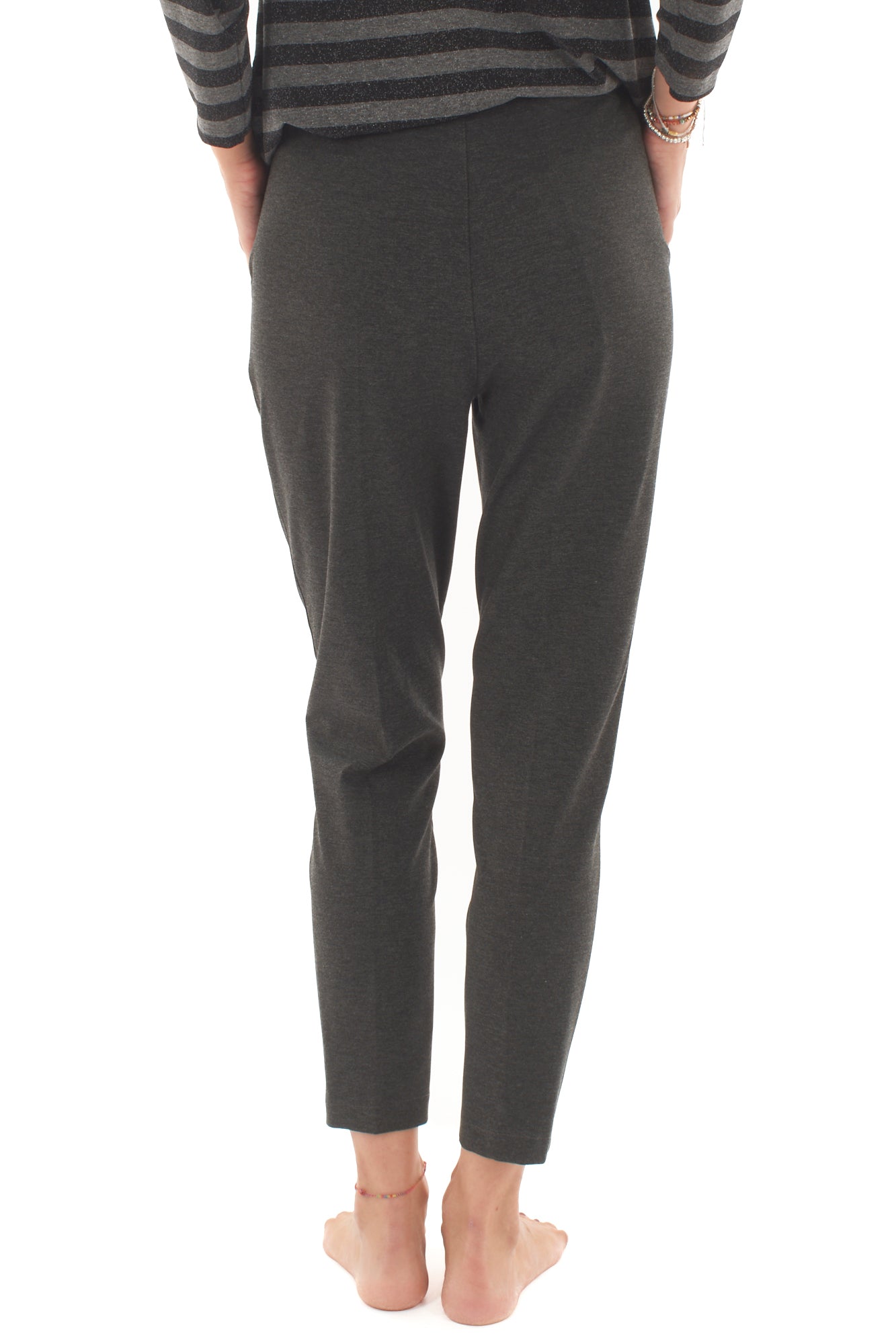 Pantalone punto milano Metoo - Grigio