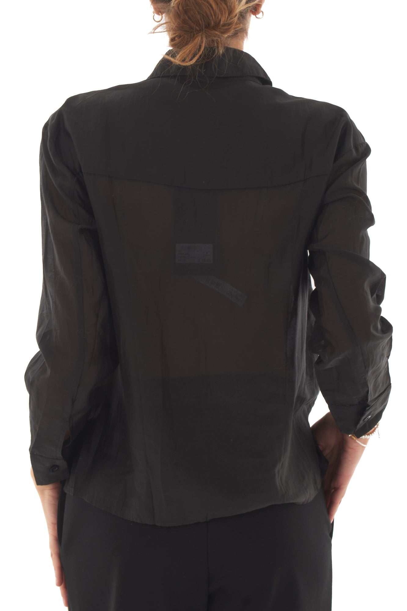 Camicia con pietre Metoo - Nero