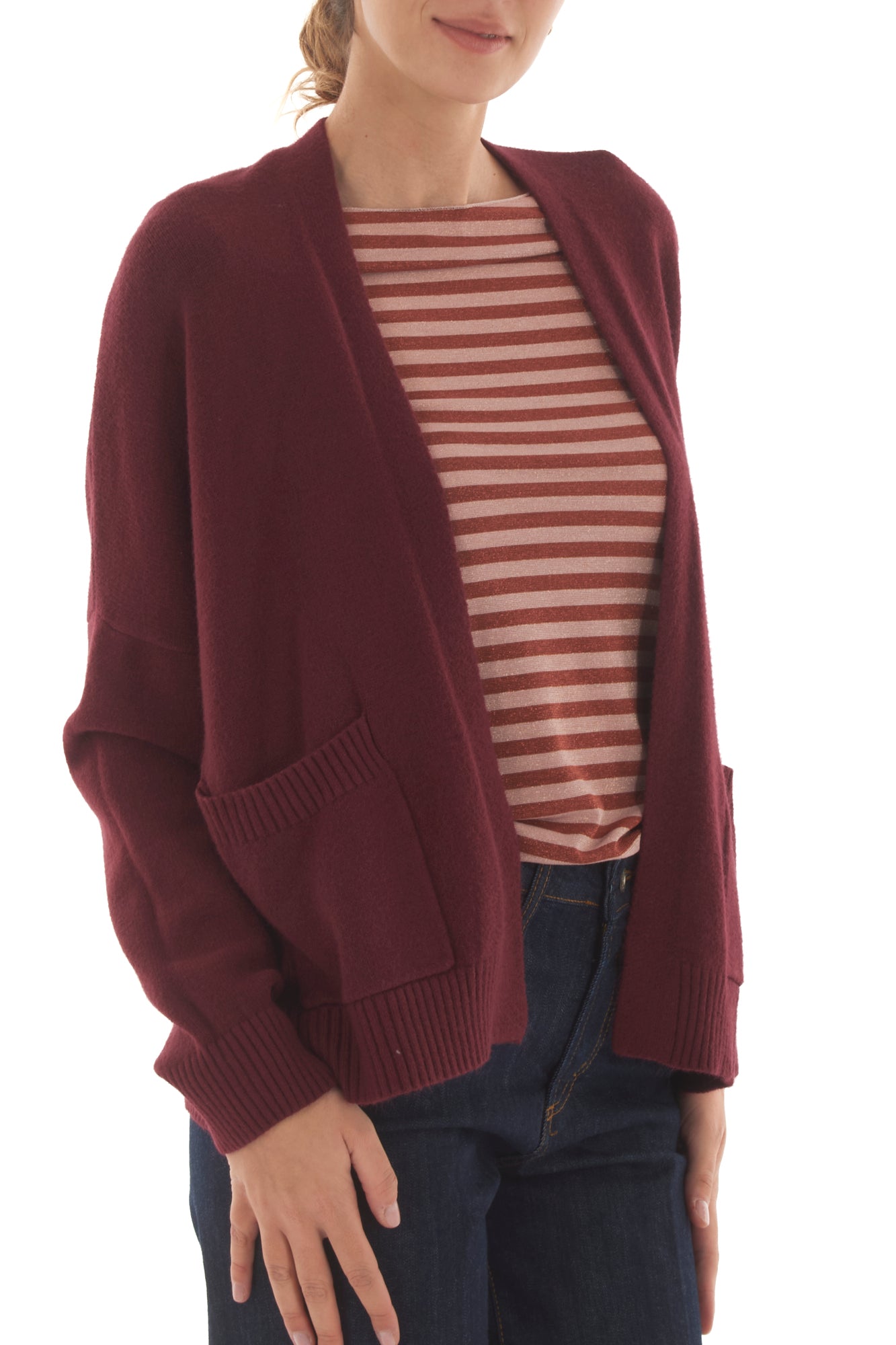cardigan aperto Metoo - Vino