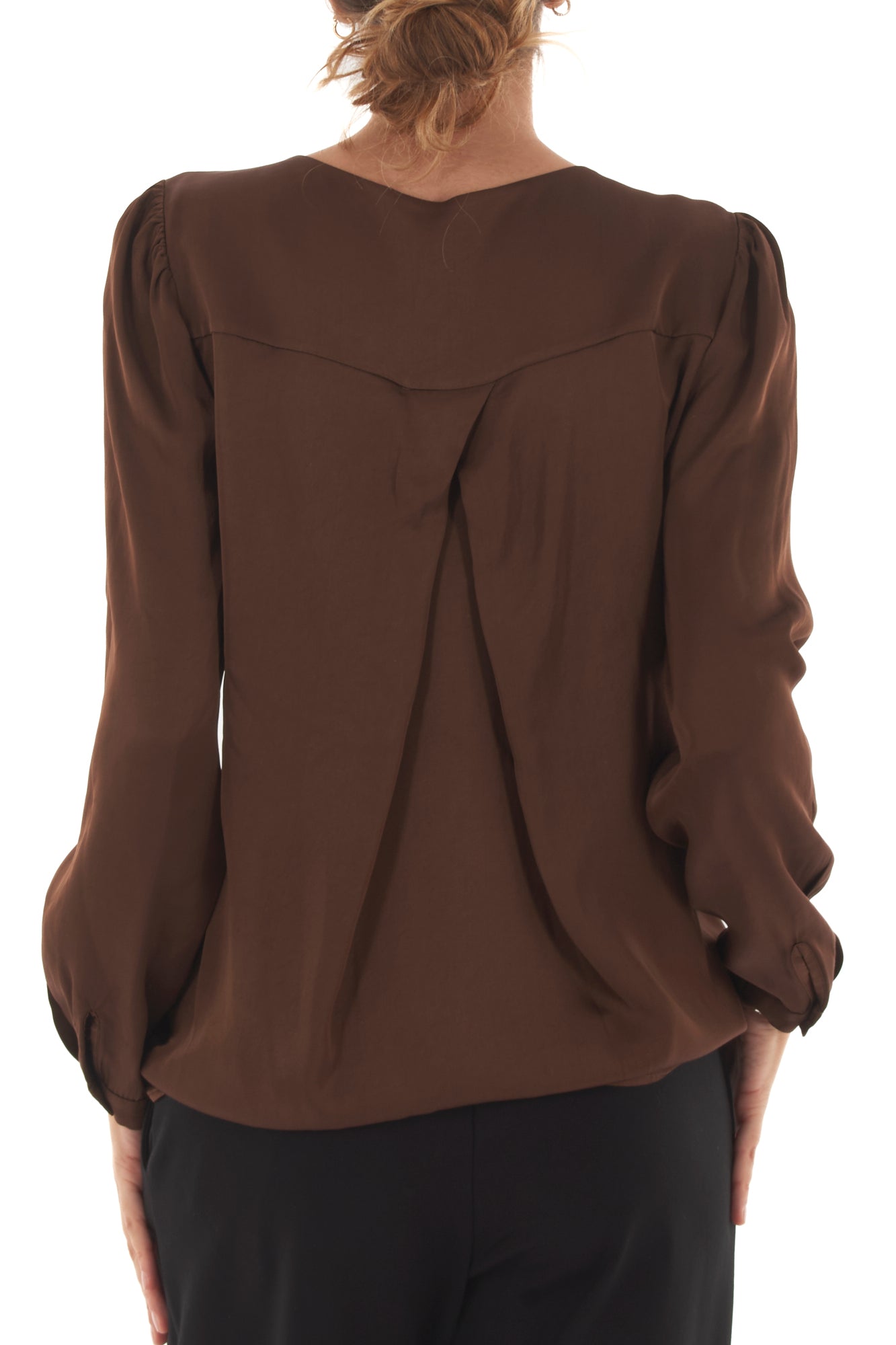 Blusa a v Metoo - Tabacco