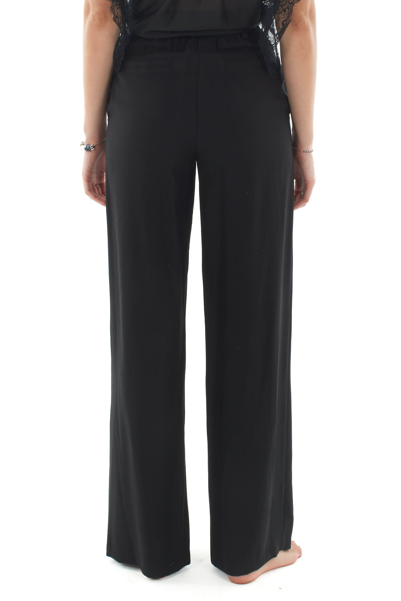 Pantalone a palazzo da Donna Motel - Nero