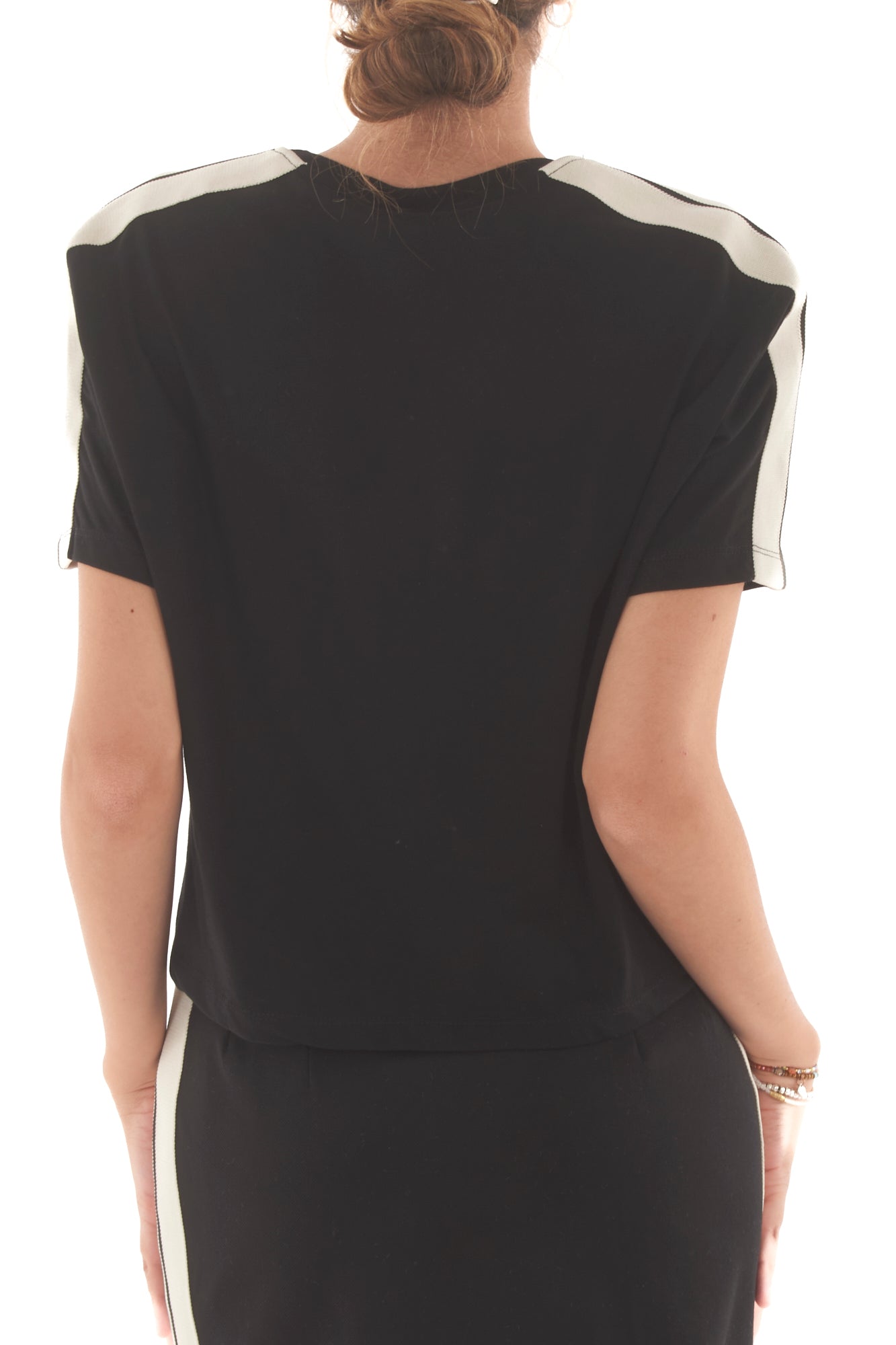 T-shirt college Susy mix - Nero