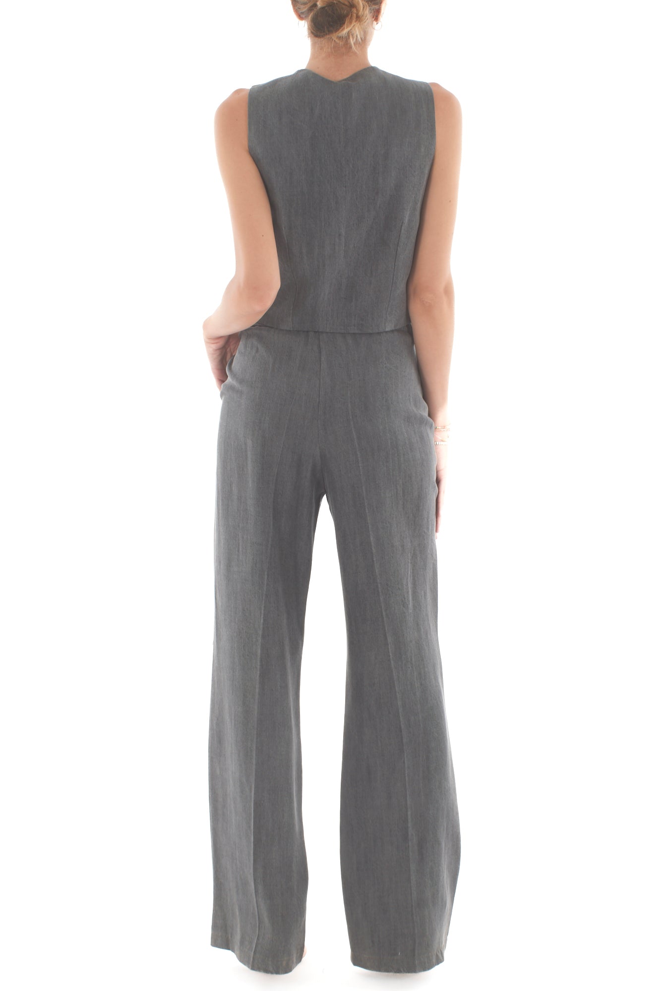Completo gilet + pantalone Susy mix - Grigio