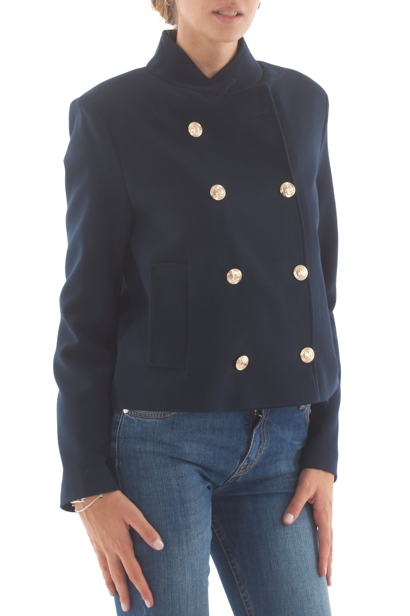 Giacca doppio petto Susy mix - Blu