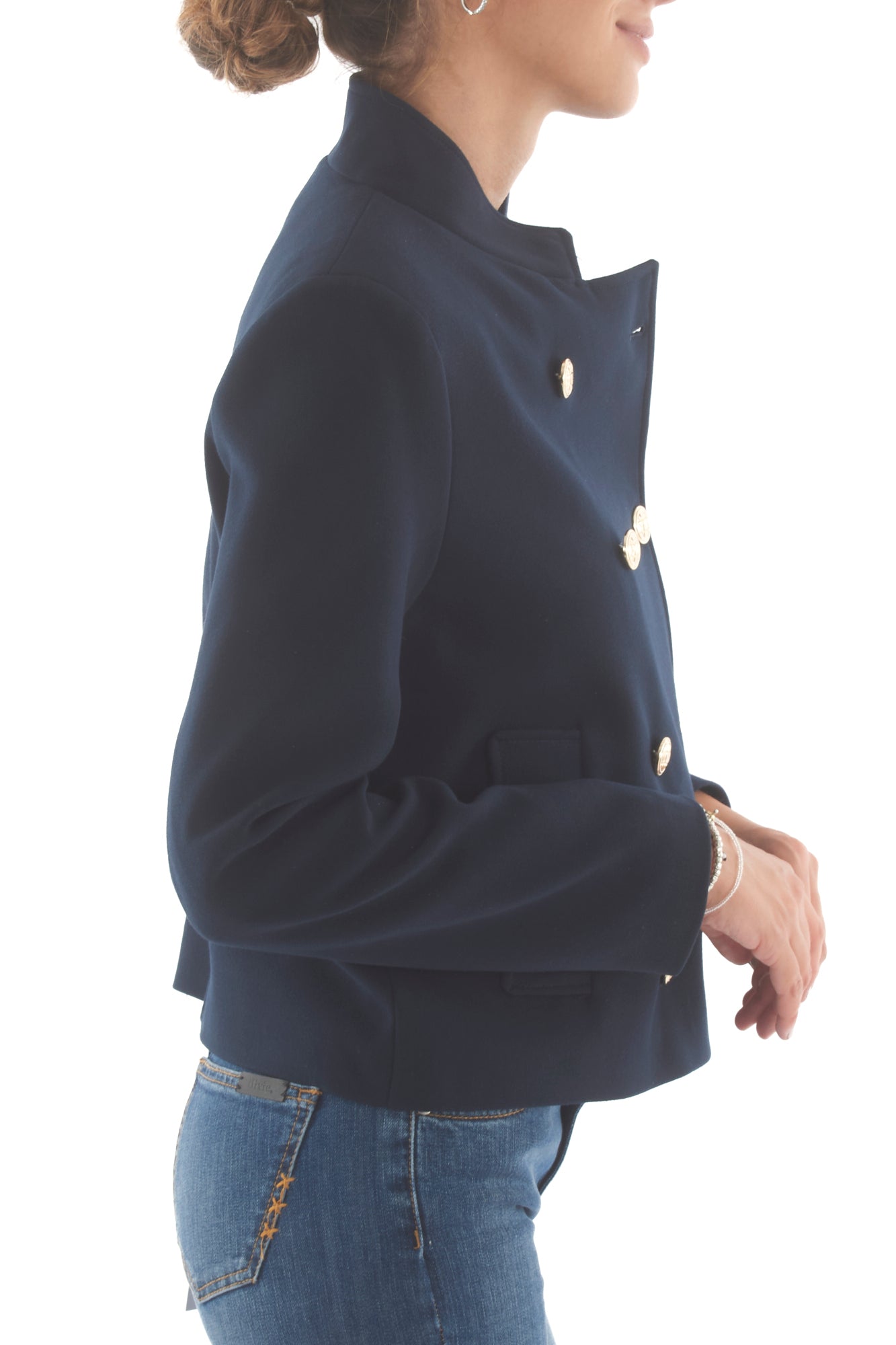 Giacca doppio petto Susy mix - Blu
