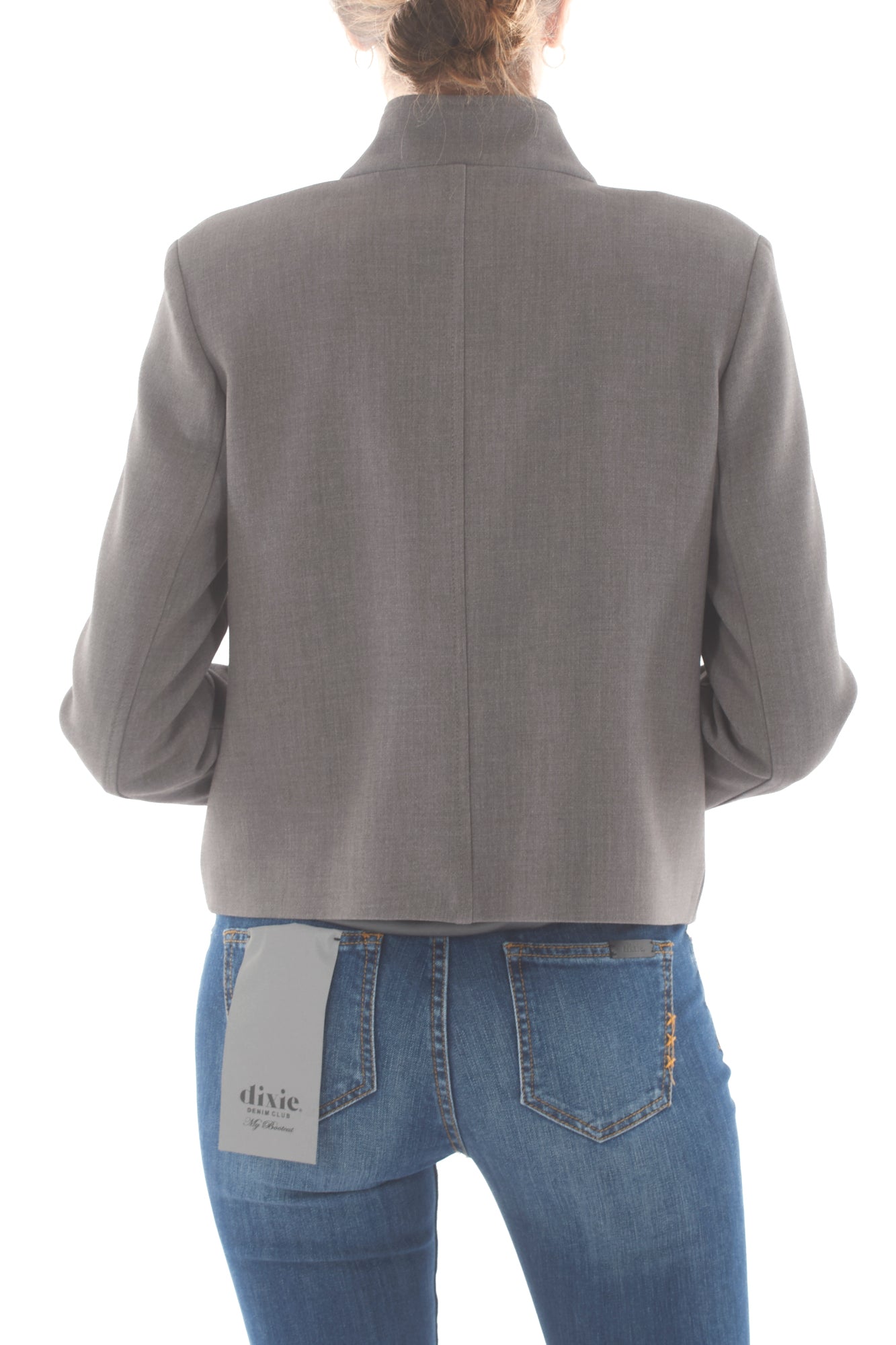 Giacca doppio petto Susy mix - Grigio