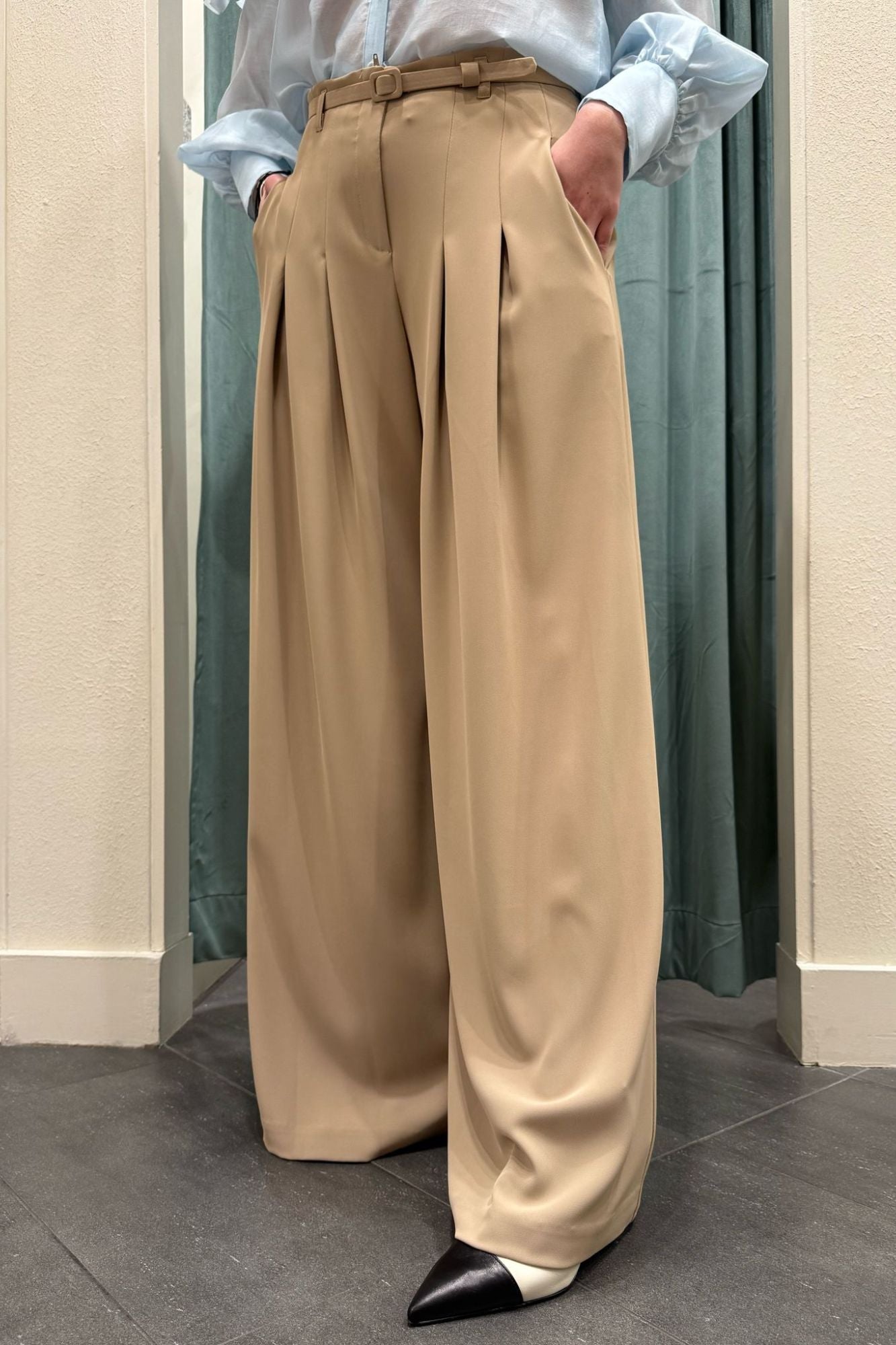 IMPERIAL Pantalone palazzo Imperila Cammello Cammello