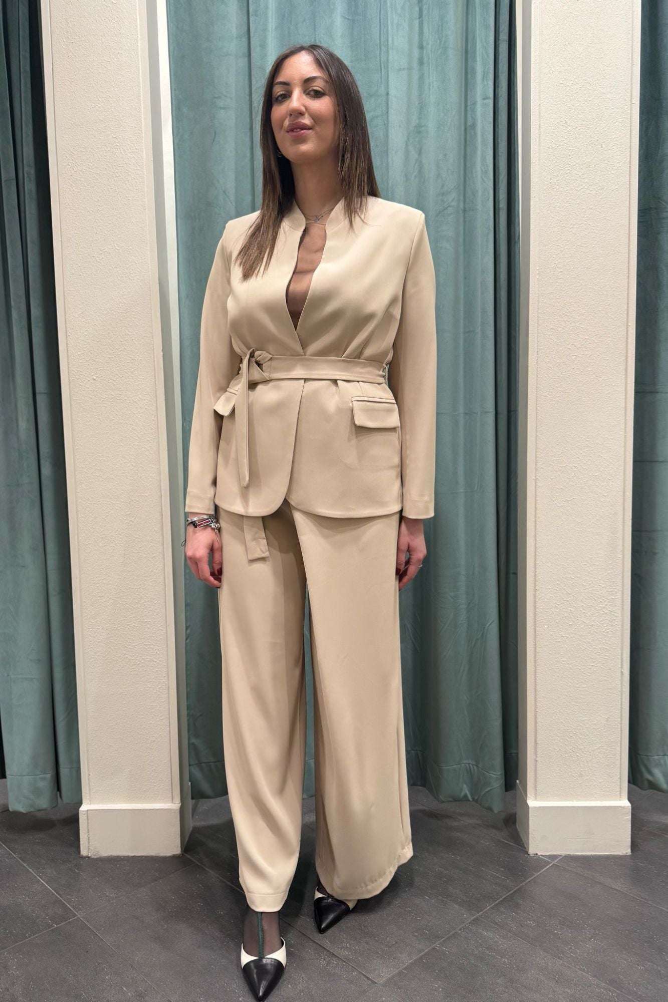 LE STREGHE Giacca aperta Le streghe Beige Beige