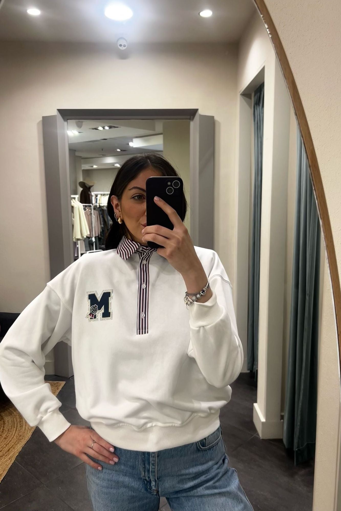 MOTEL Felpa a polo Motel - Bianca Panna