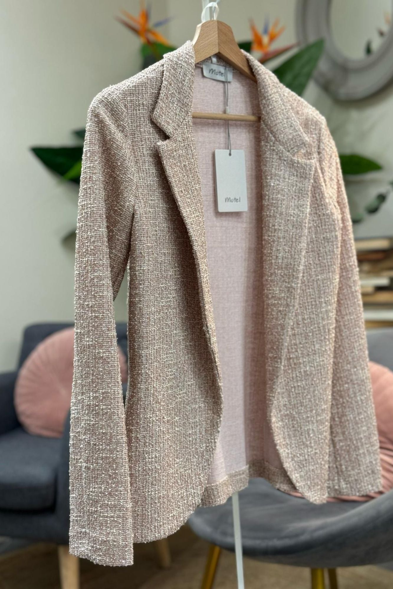 MOTEL Giacca bouclè Motel Rosa Rosa