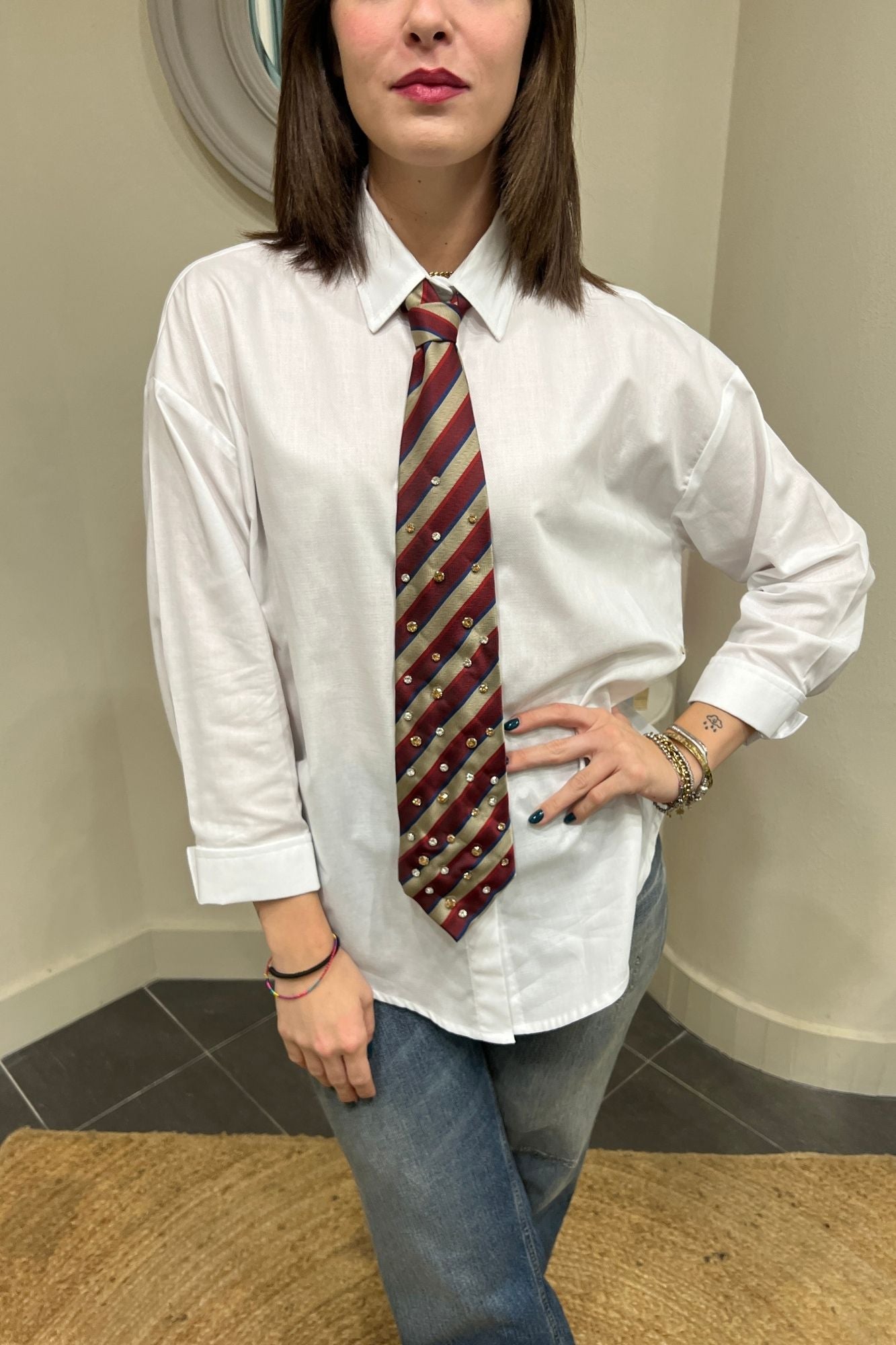 Camicia con cravatta vintage Dixie