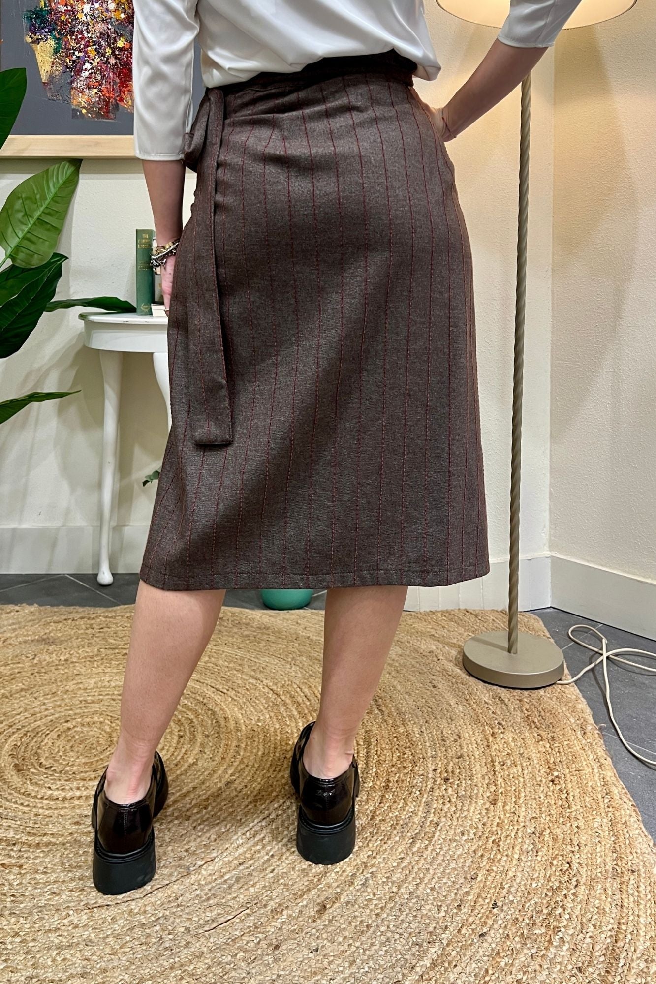 DIXIE Gonna 3/4 Gessata Dixie Marrone