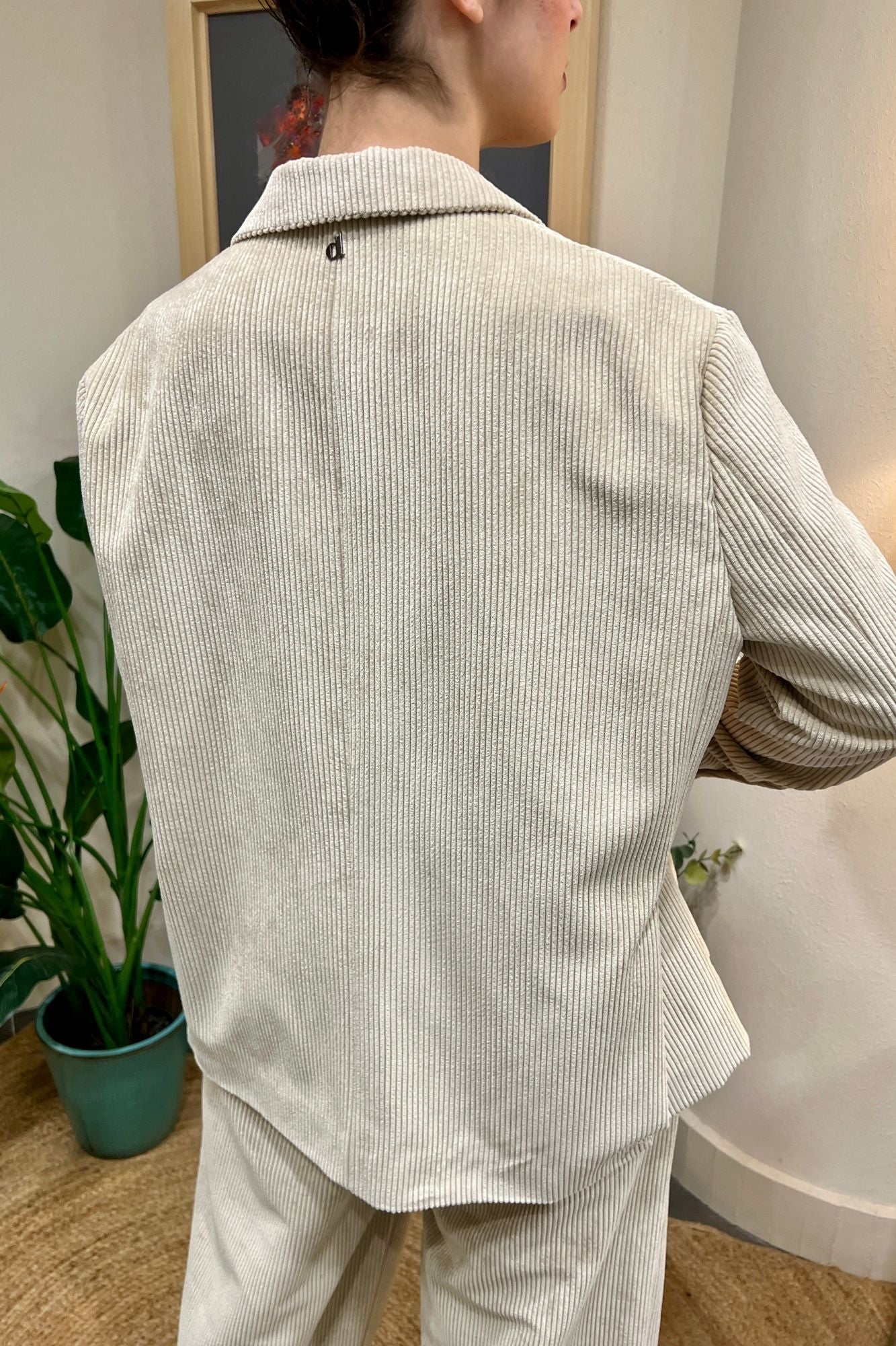 DIXIE Giacca di velluto a coste Dixie Gesso