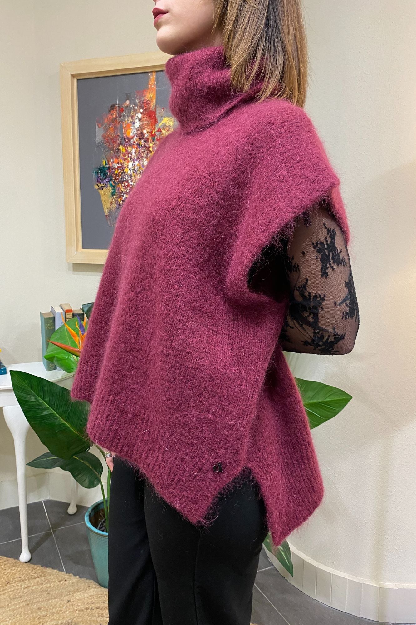 DIXIE Maglione misto mohair Dixie Sangria