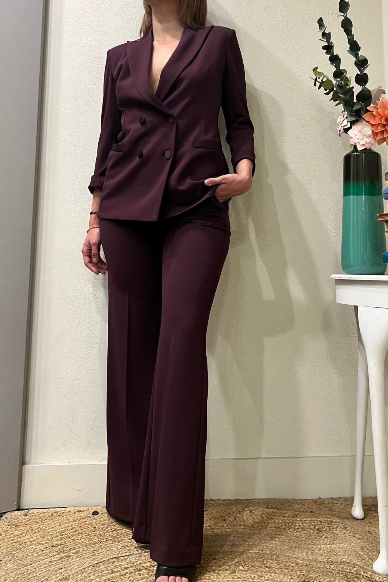 Giacca manica 3/4 Imperial Prugna