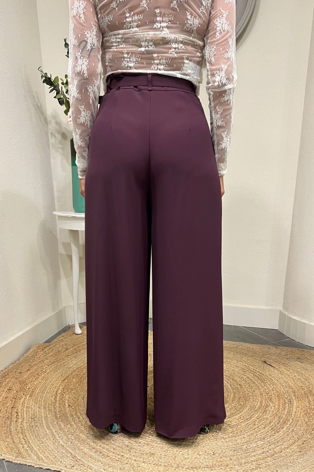IMPERIAL Pantalone palazzo Imperial Prugna