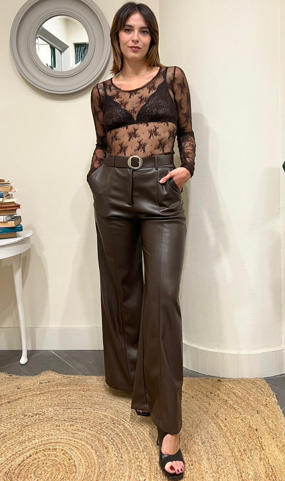 Maglia in pizzo Imperial Cioccolato